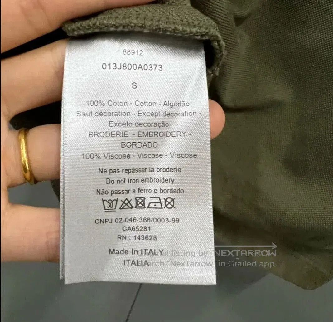 Dior Dior Army Green CD Embroidered Polo. Size US S / EU 44-46 / 1 - 4 Thumbnail