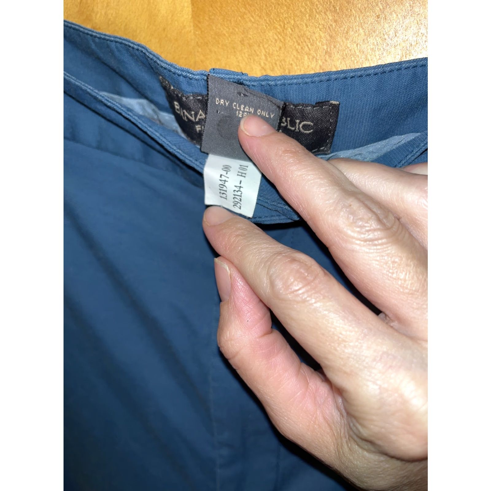 Banana Republic Banana Republic Womens Size 14 Casual Stretch Cotton Nylon Spandex Pants, Teal, Dress Pants, Spring Summer Fall Size 36" / US 14 / IT 50 - 4 Thumbnail