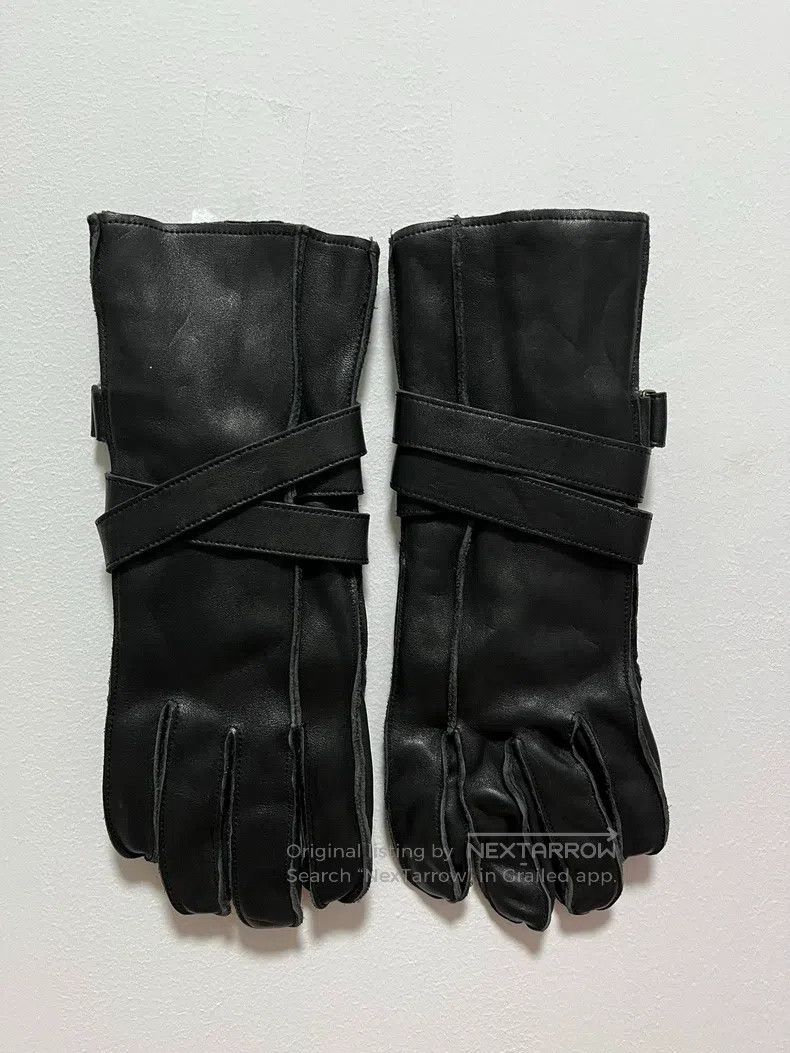 Yohji Yamamoto Yohji Yamamoto Leather Gloves Size ONE SIZE - 2 Thumbnail