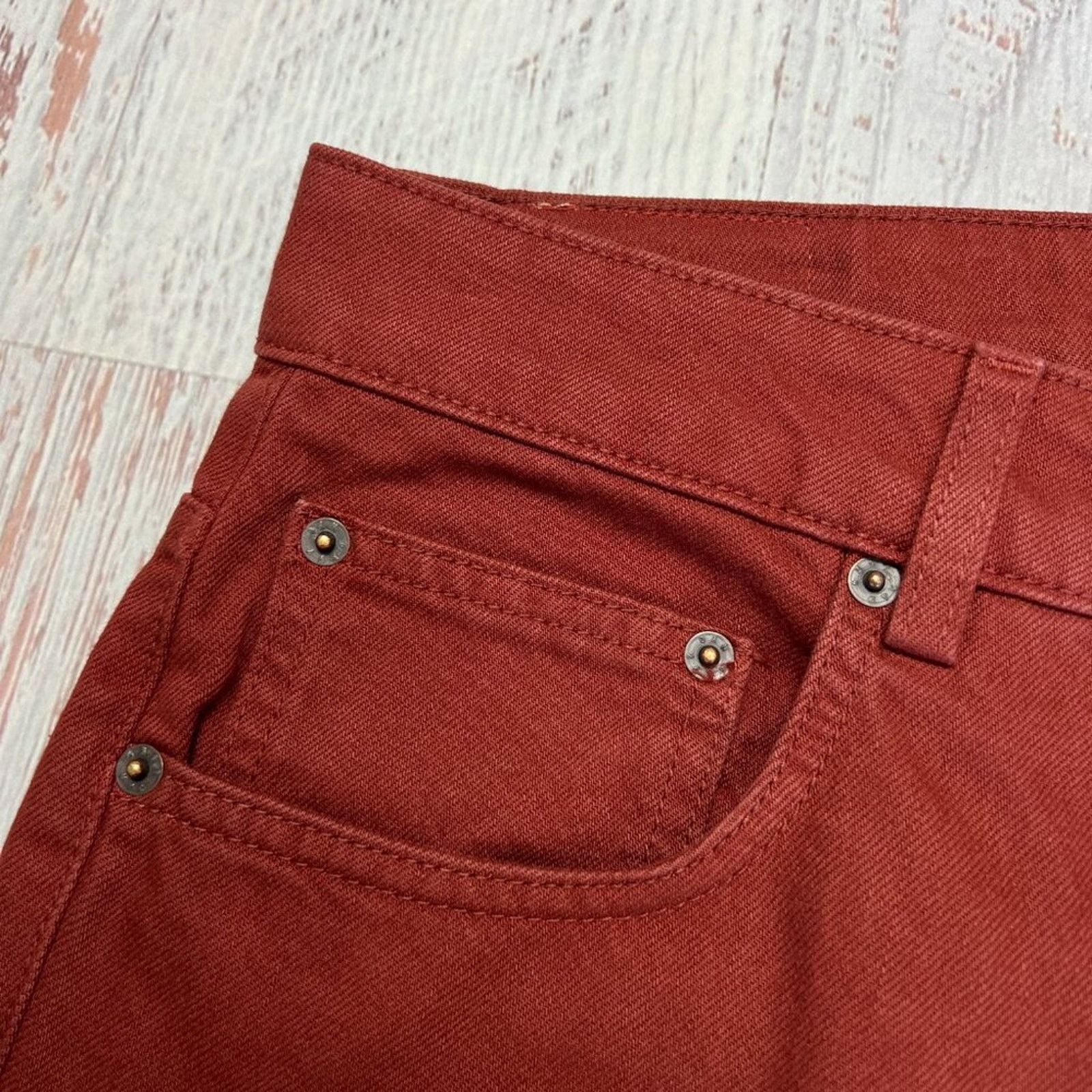 6397 6397 Shorty Jeans Brick Red Size 30 NWT ITALY Size 30" / US 8 / IT 44 - 5 Thumbnail
