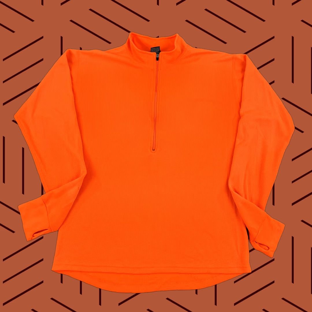 Vintage LL BEAN Jacket Men Medium Neon Orange Running Gear Pullover Safety Protective Size US M / EU 48-50 / 2 - 1 Thumbnail