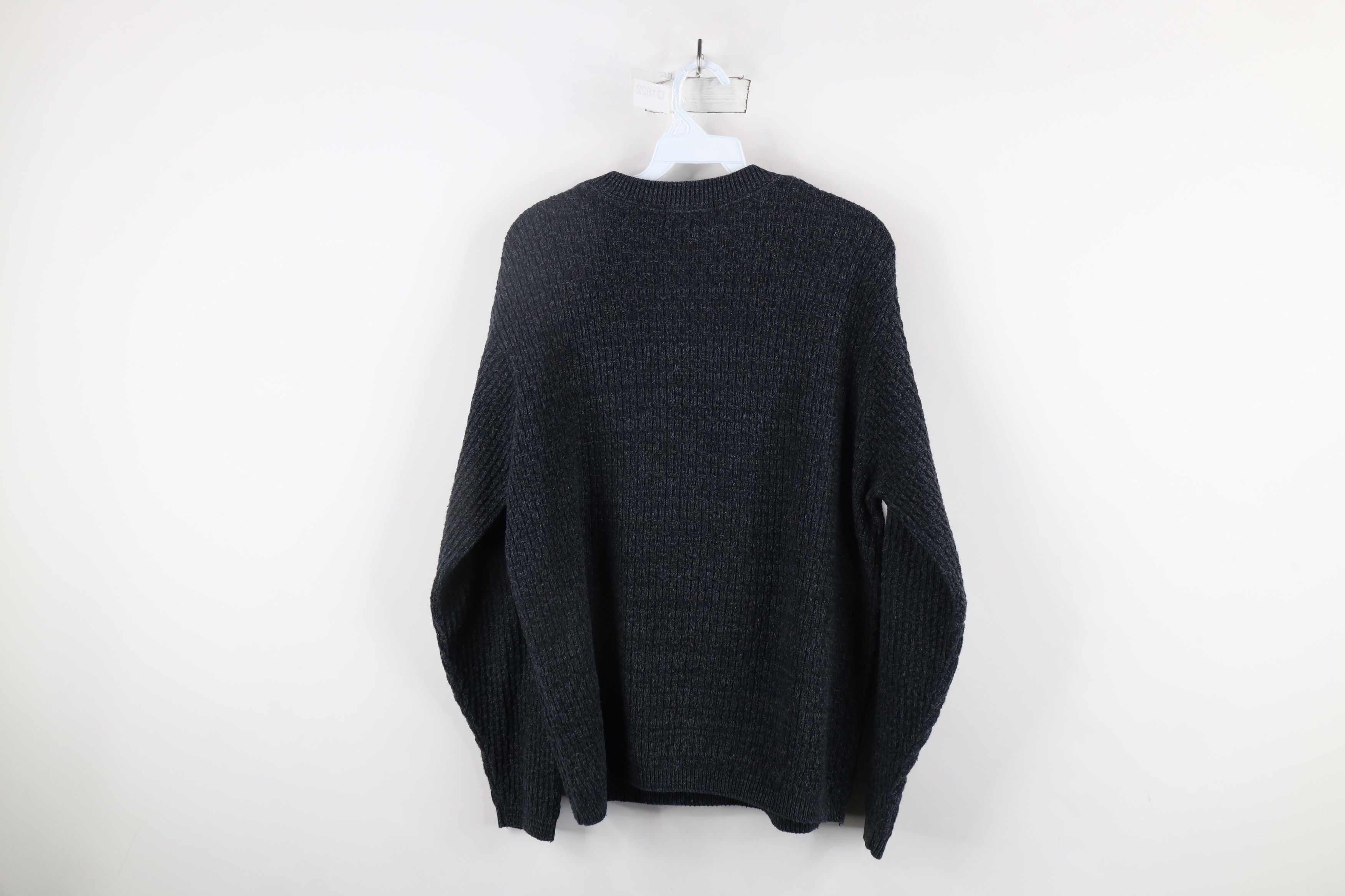 Vintage Vintage 90s Streetwear Cotton Ribbed Knit Henley Sweater Size US M / EU 48-50 / 2 - 7 Thumbnail