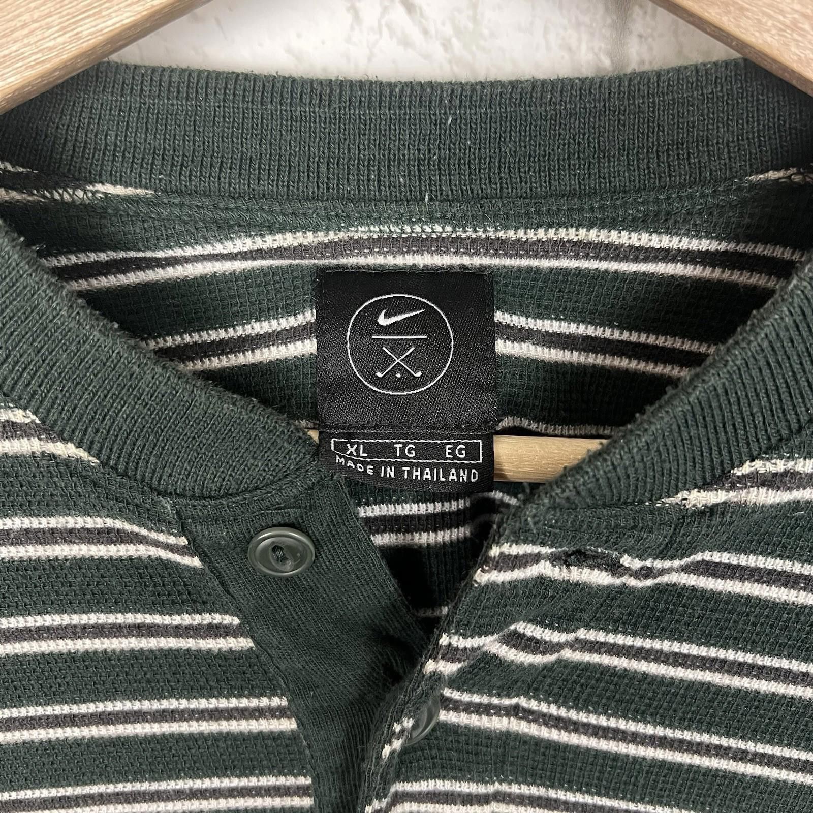 Nike Vintage Y2K Nike Swoosh Golf Mock Polo XL Size US XL / EU 56 / 4 - 3 Thumbnail