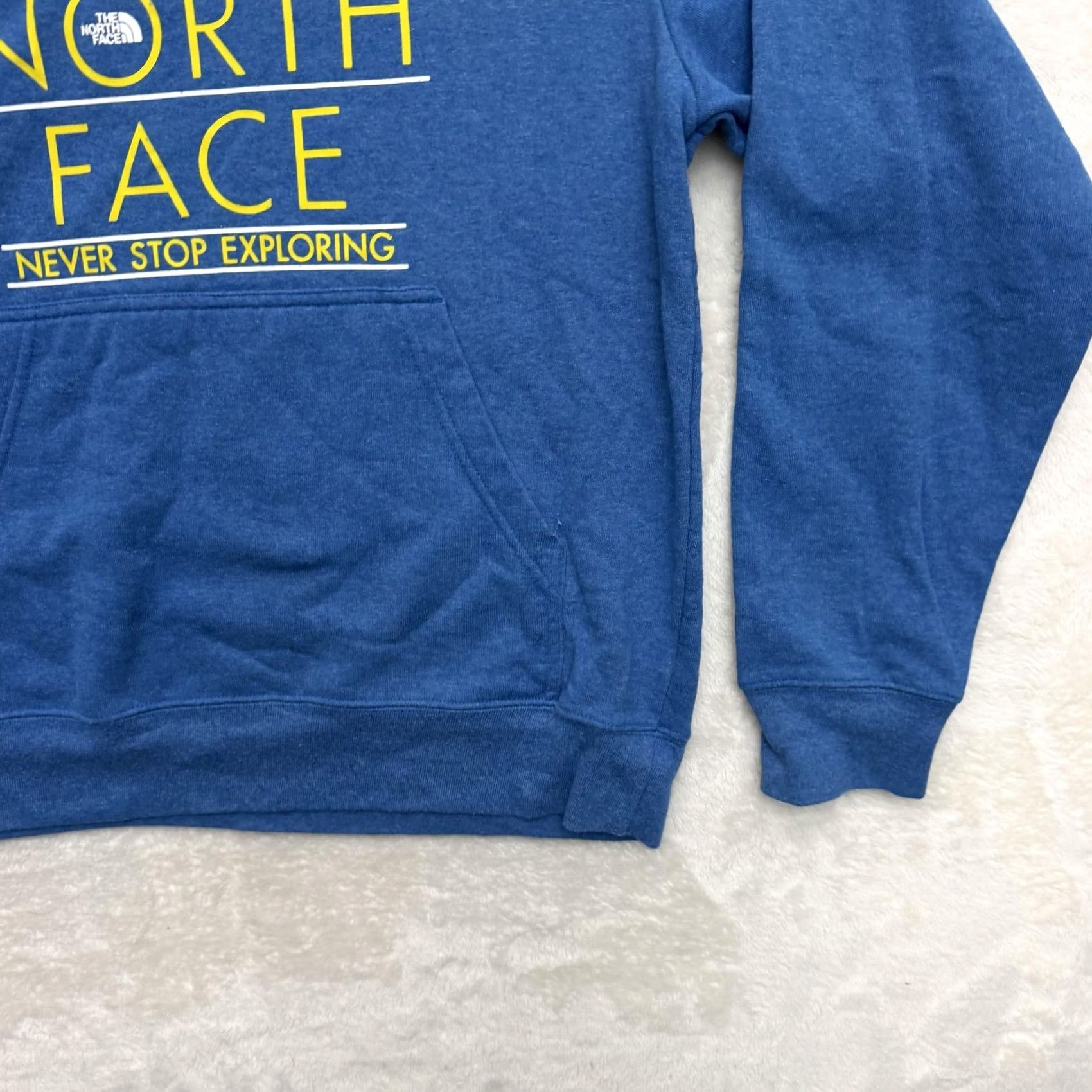The North Face The North Face Hoodie Mens Medium Blue Graphic Print Never Stop Exploring Crew Neck Pullover Sweatshirt Size US M / EU 48-50 / 2 - 5 Thumbnail