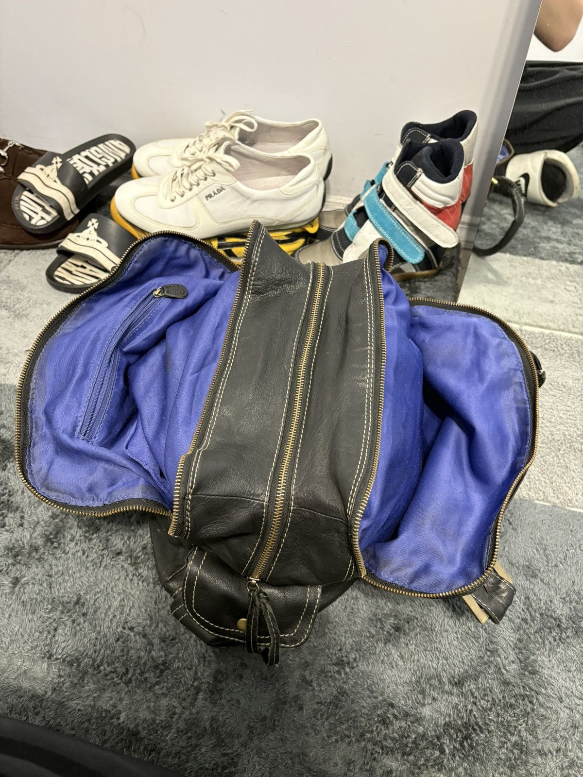 Juicy Couture Vintage Real Leather Balenciaga Style Y2K Bag Size ONE SIZE - 7 Thumbnail