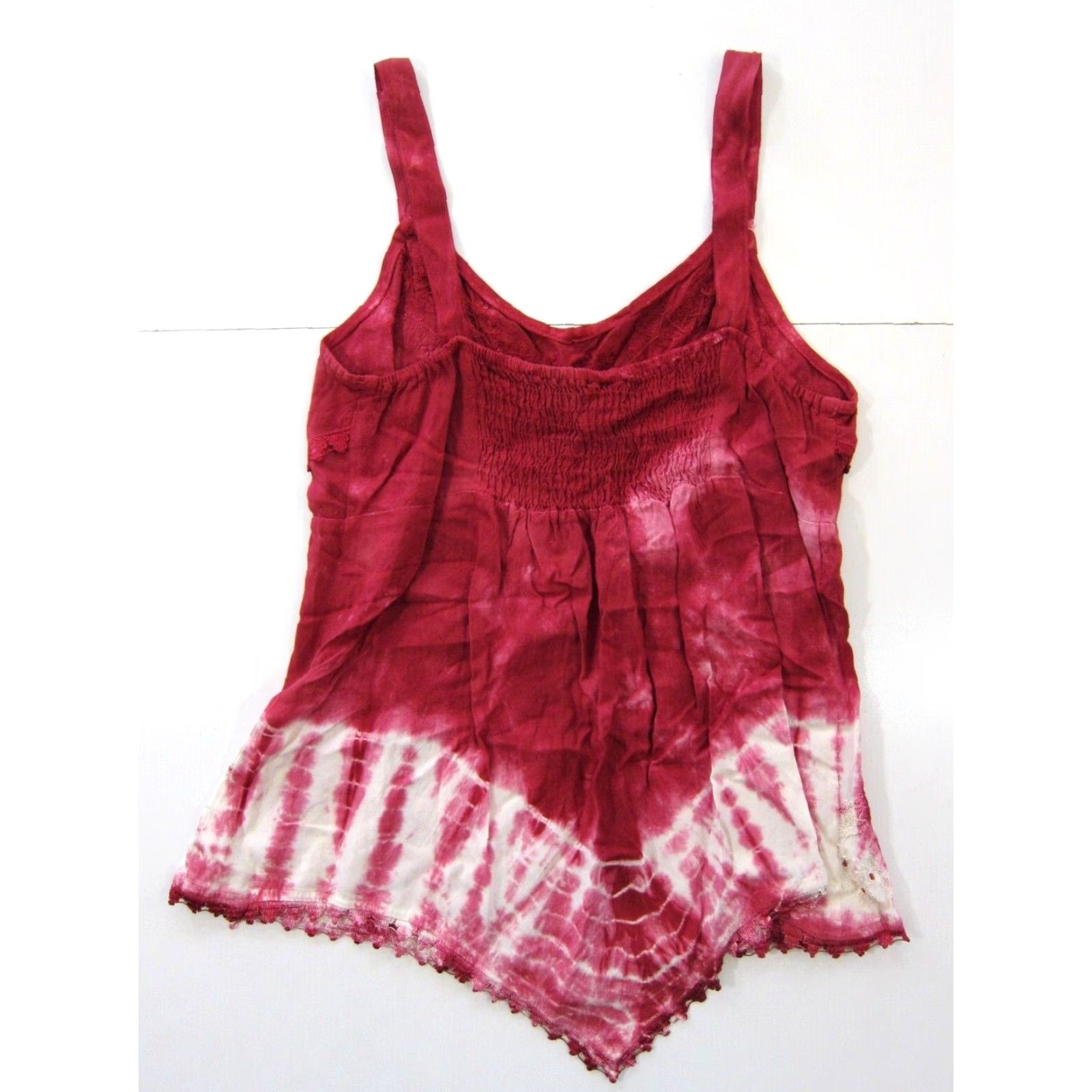Vintage Vintage L.S.I. India 100% Rayon Beaded Embroidered Hippy Boho Tank Blouse Small Size S / US 4 / IT 40 - 2 Thumbnail