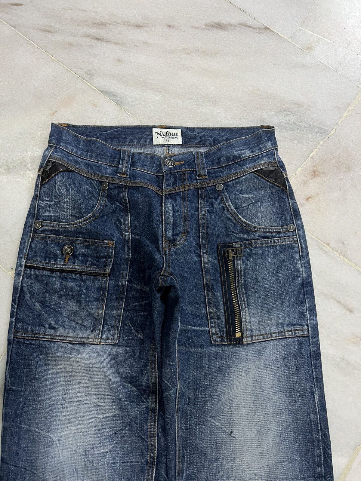 If Six Was Nine × Japanese Brand 💥Vintage 90’s Style Nylaus Clothing Bushpants Clawmark Jean Size US 30 / EU 46 - 3 Thumbnail