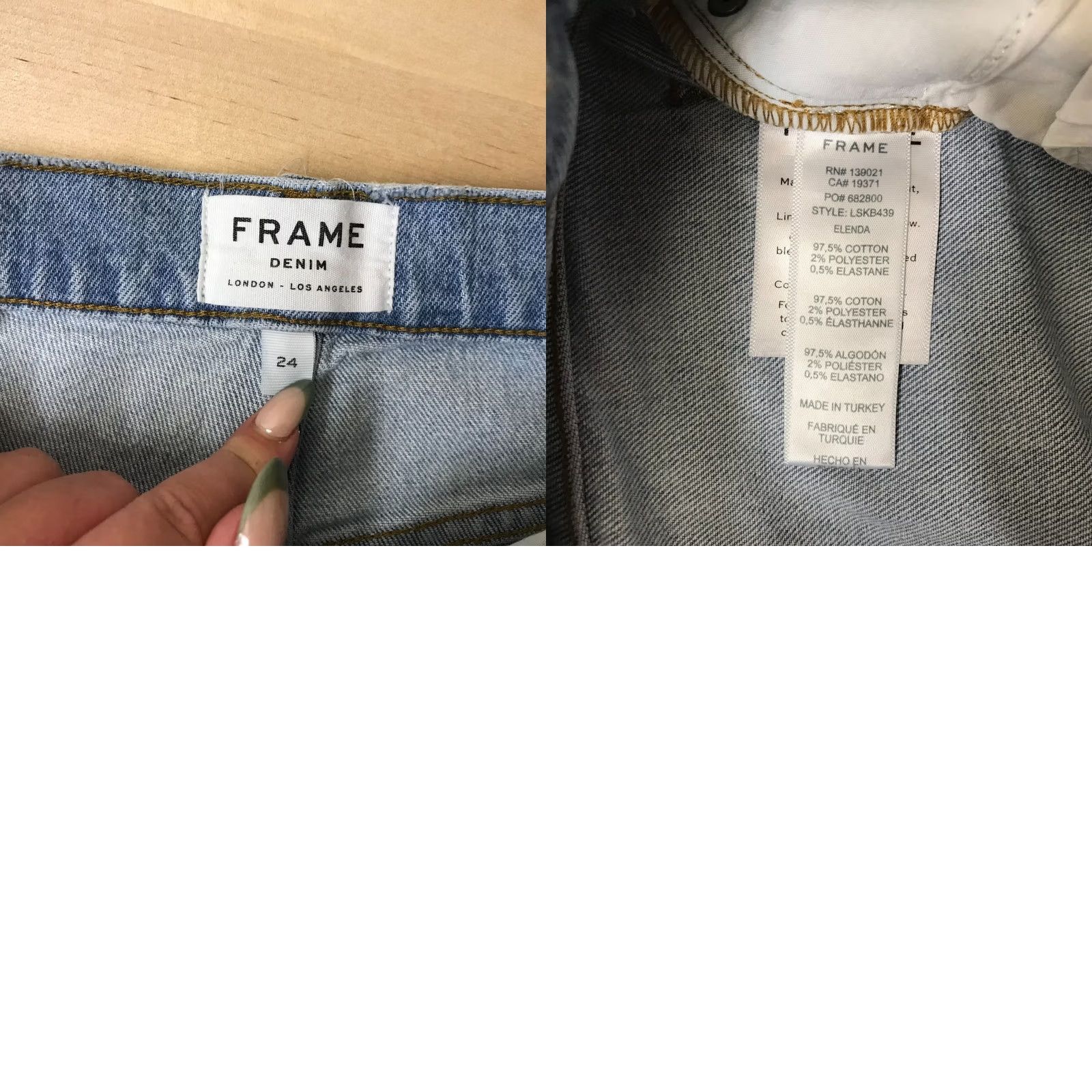 Frame FRAME WOMEN'S JEANS BOOTCUT 24 BLUE DENIM ELENDA Le SYLVIE KICK FIT INDIGO Size 42" / US 20 - 8 Thumbnail