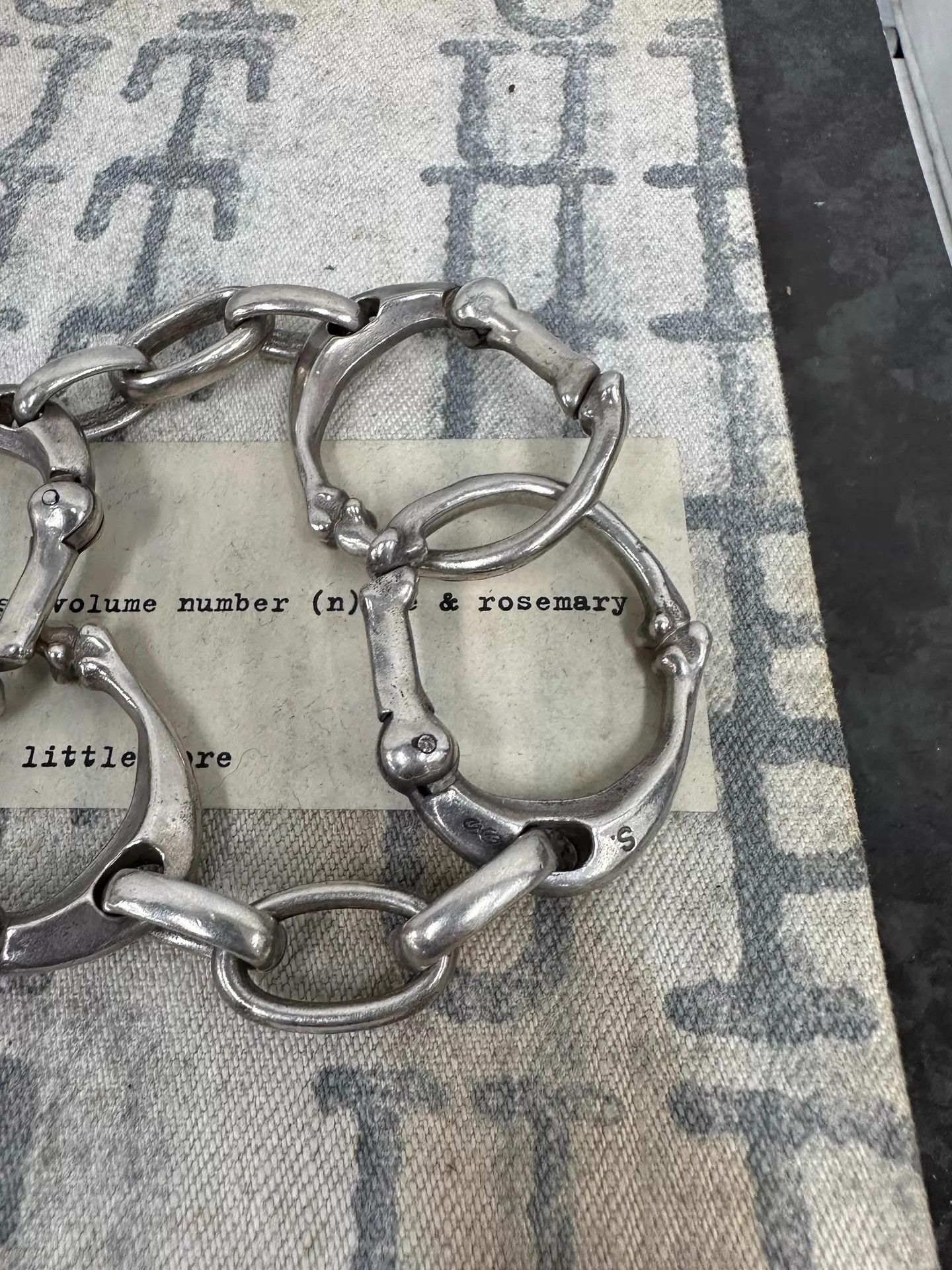 Takahiromiyashita The Soloist. The Soloist 925S Open Bone Bracelet L Keychain Size ONE SIZE - 4 Thumbnail