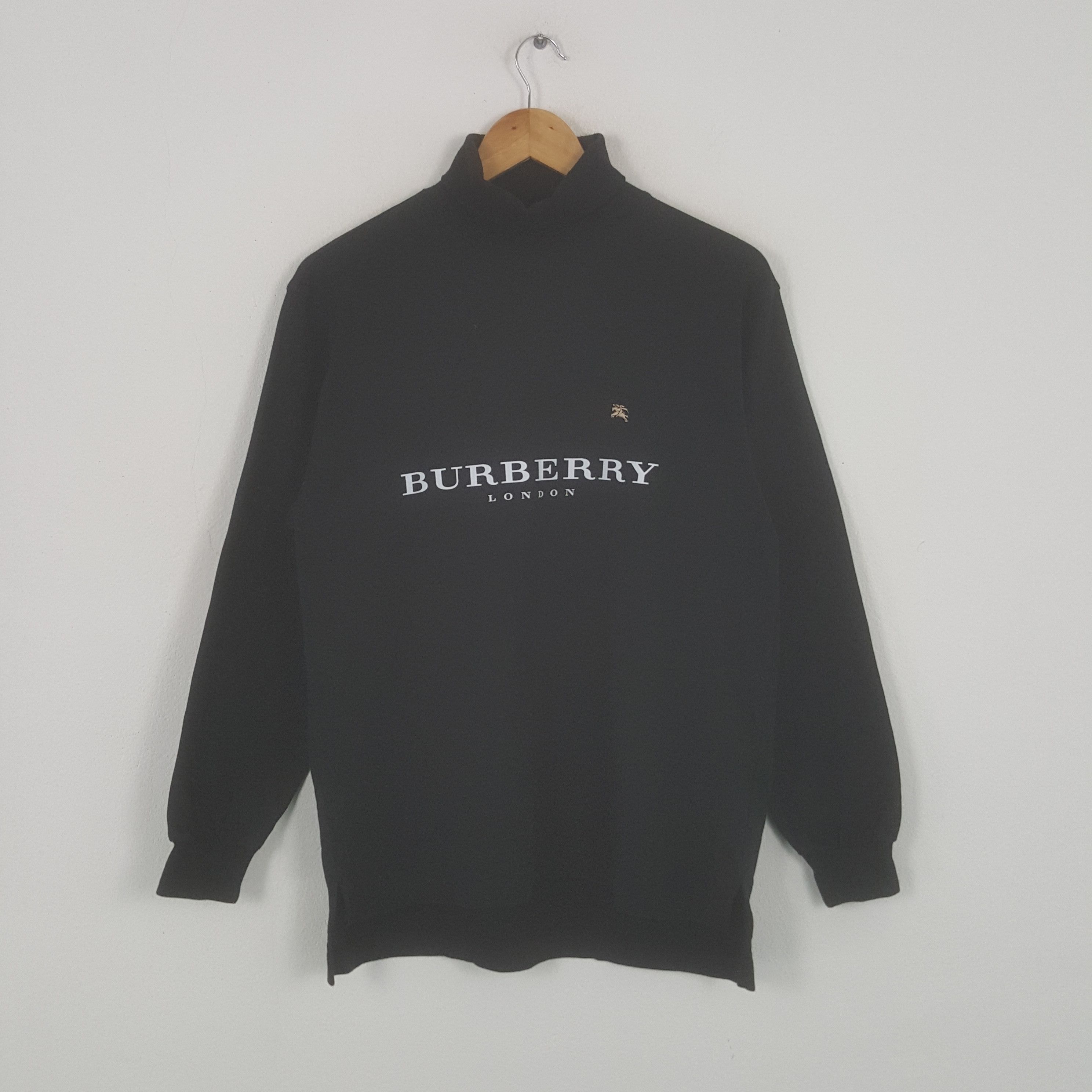 Burberry × Vintage Vintage Burberry Golf Luxury Brand Turtle Neck Tshirt Size US M / EU 48-50 / 2 - 1 Thumbnail