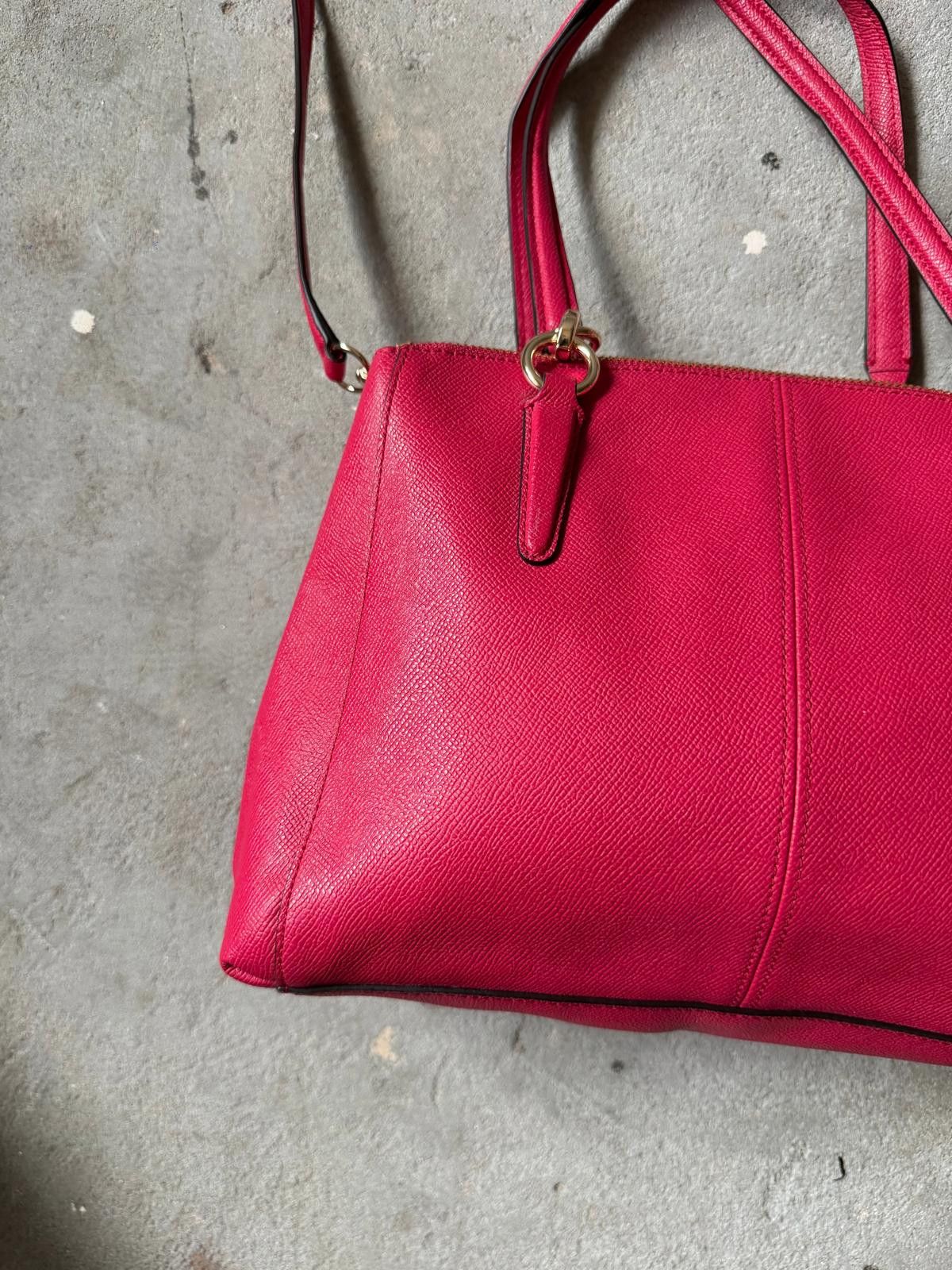 Coach Coach 2Way Crossgrain Christie Shoulder Bag Pink Size ONE SIZE - 7 Thumbnail