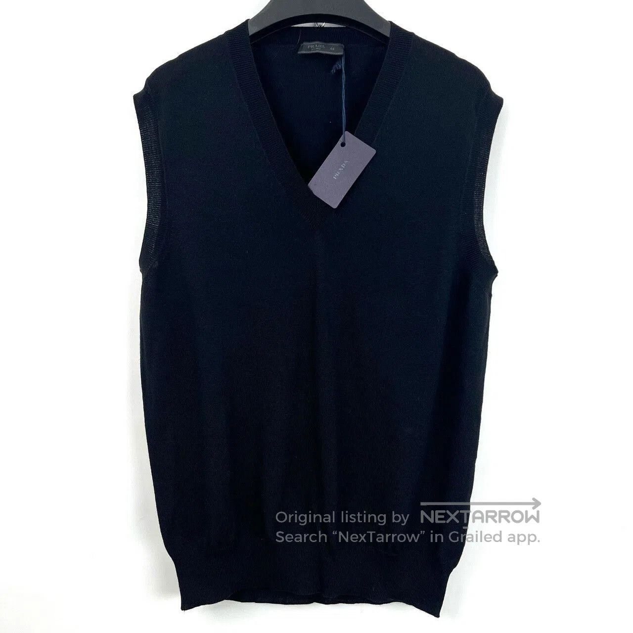 Prada Prada Black V-Neck Sleeveless Knit Vest. Size US M / EU 48-50 / 2 - 1 Thumbnail