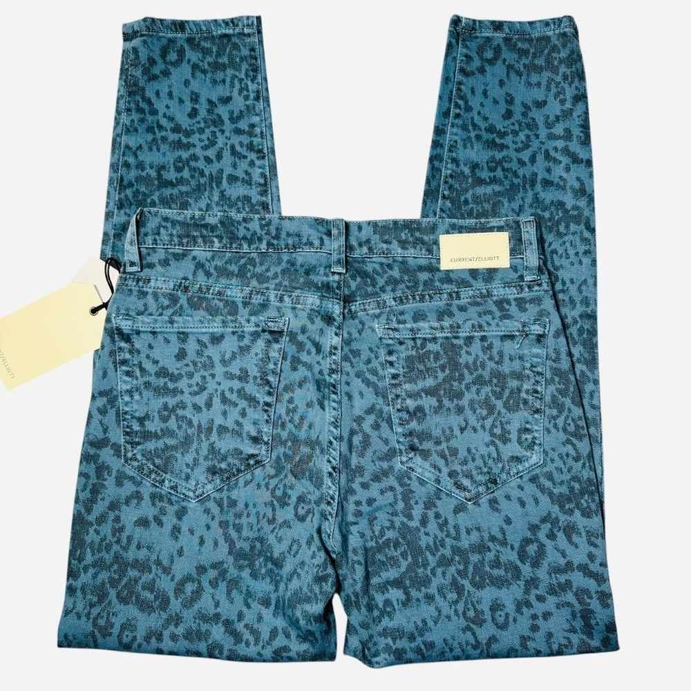 Current/Elliot NWT New $257 Current/Elliott Stiletto Storm Leopard Skinny Size 27" / US 4 / IT 40 - 4 Thumbnail