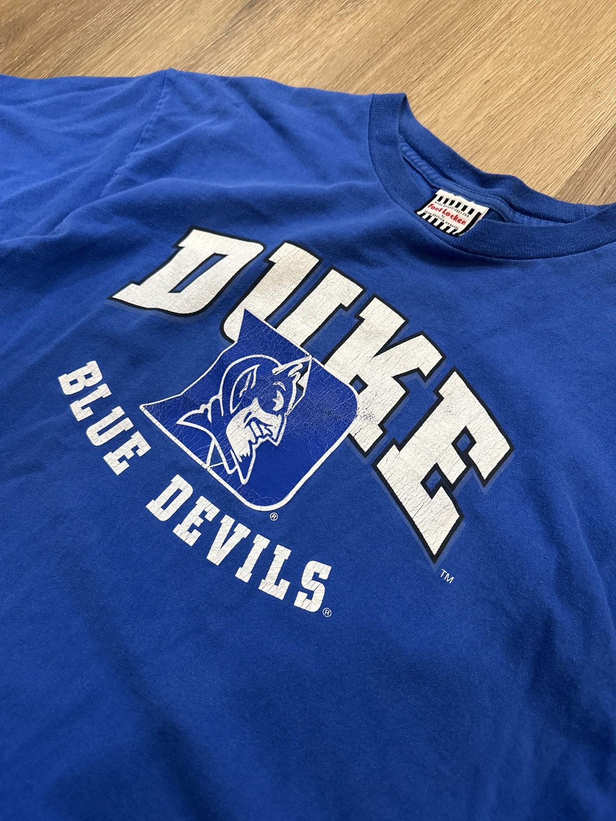 Vintage Vintage 90s Blue Duke University Graphic Logo T-Shirt Size US L / EU 52-54 / 3 - 2 Thumbnail