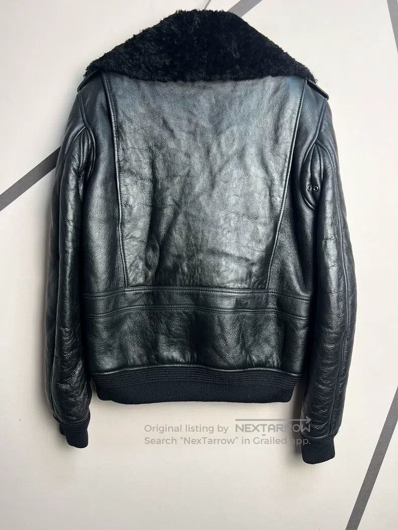 Saint Laurent Paris Saint Laurent Paris Leather and Fur Integrated Biker Jacke Size US M / EU 48-50 / 2 - 2 Thumbnail