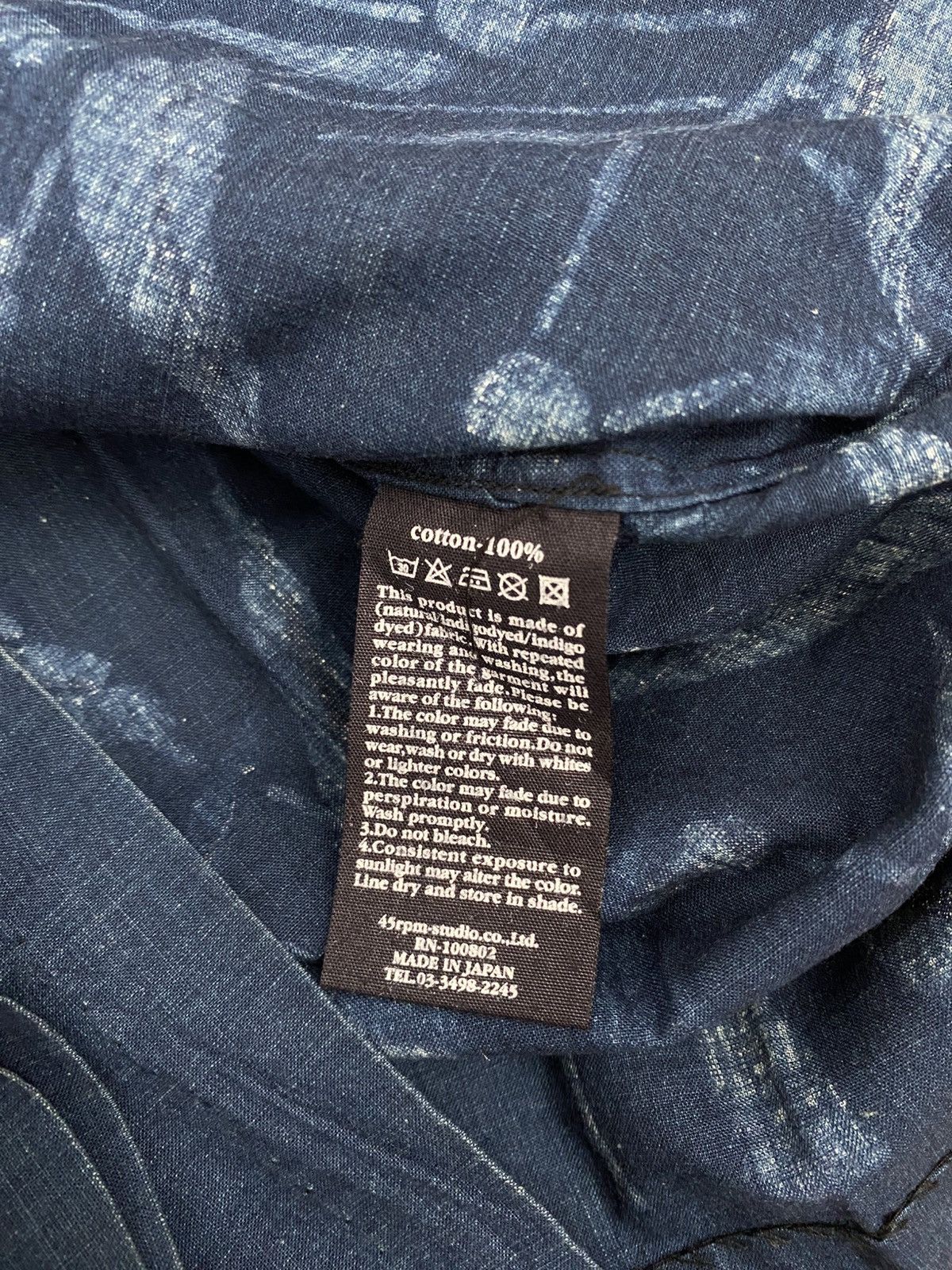 45rpm 45rpm indigo shirt Size US S / EU 44-46 / 1 - 5 Thumbnail