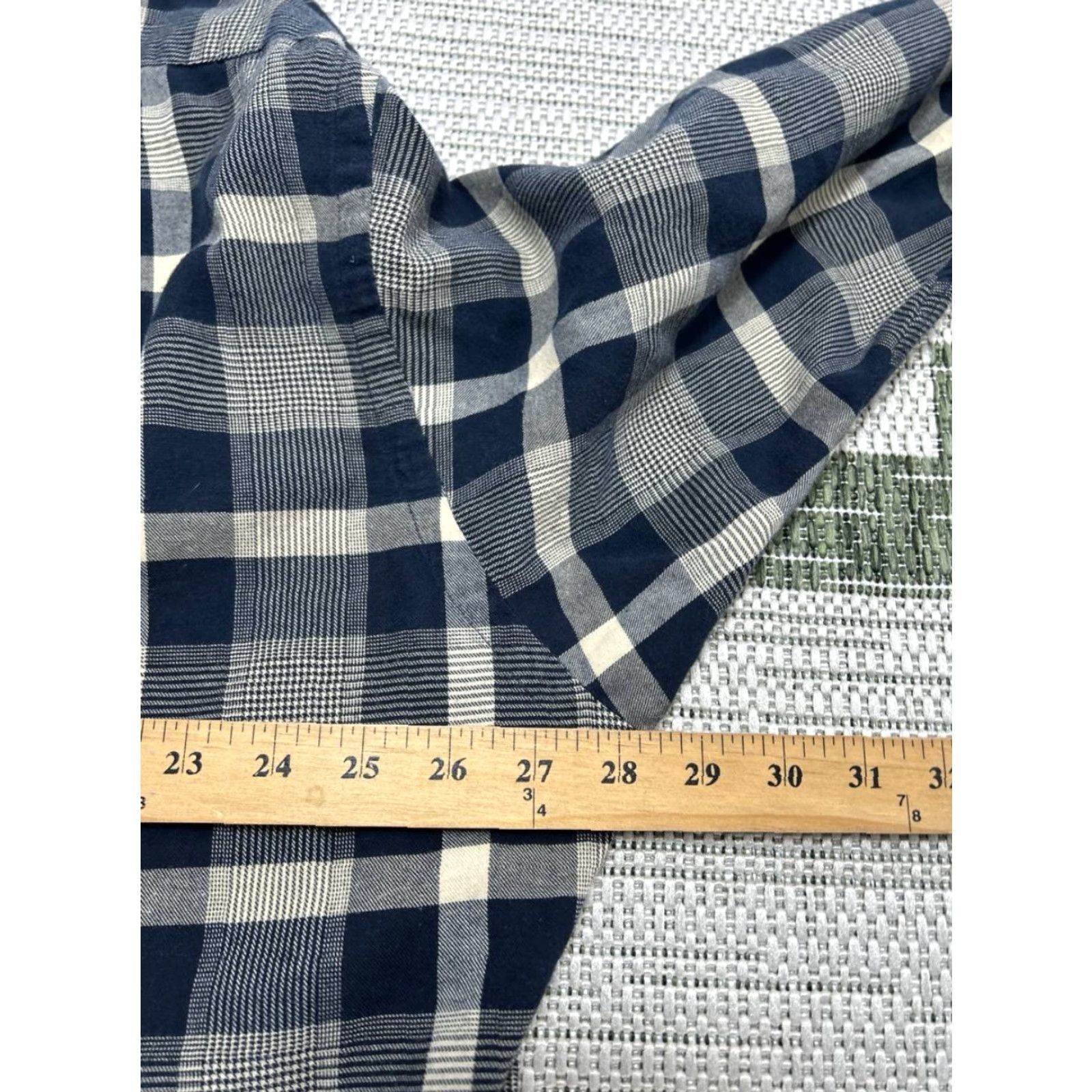 Ralph Lauren Ralph Lauren Blake Shirt Mens XL Blue Houndstooth Plaid Flannel Pony Button Down Size US XL / EU 56 / 4 - 5 Thumbnail