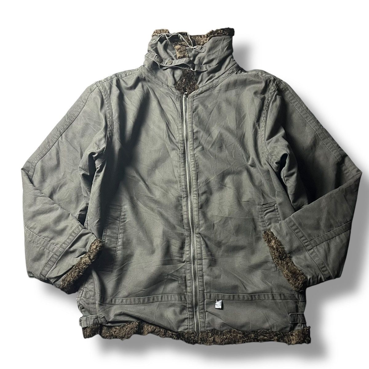 If Six Was Nine × Japanese Brand × Le Grande Bleu (L.G.B.) VINTAGE SOLJAH FUR LINED BONDAGE HEAVY JACKET Size US L / EU 52-54 / 3 - 1 Thumbnail