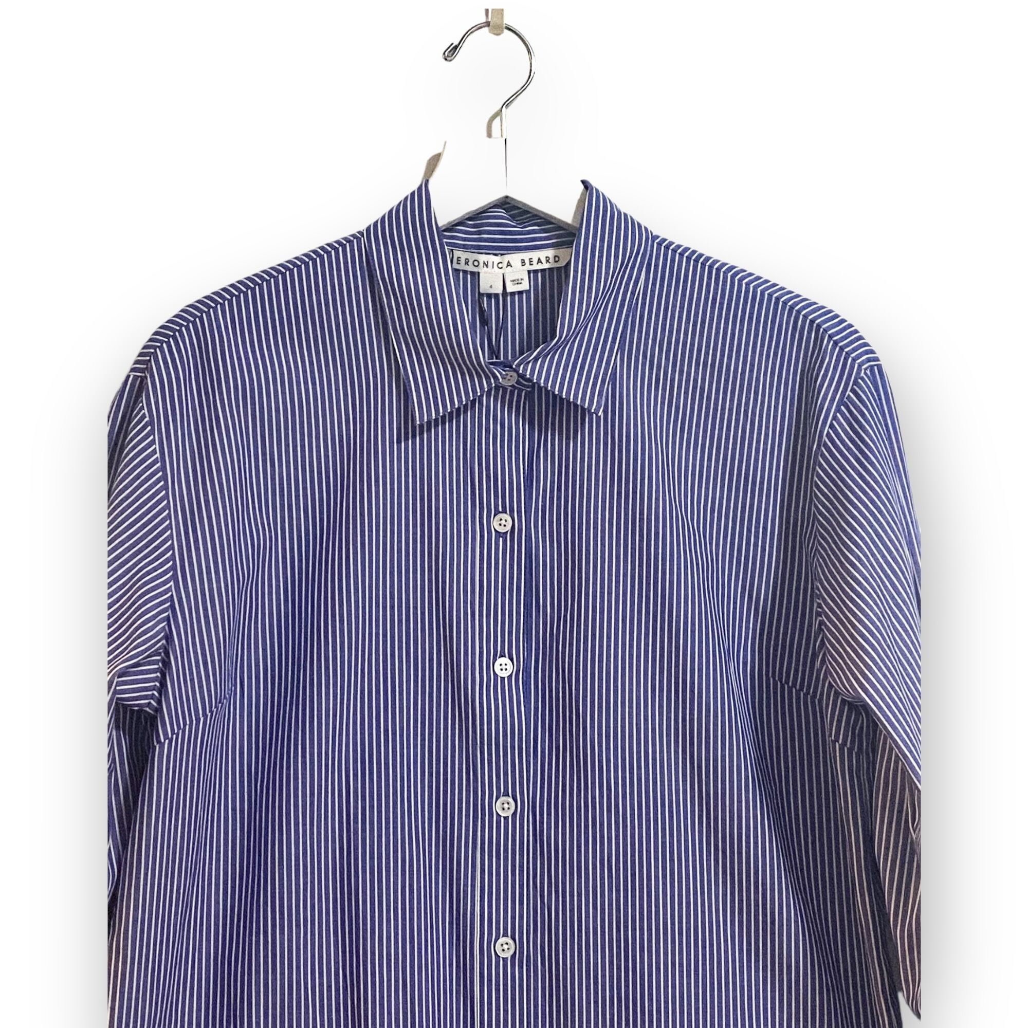 Veronica Beard Veronica Beard Gilda Oversized Striped Cotton shirt. Size 4, Size S / US 4 / IT 40 - 5 Thumbnail