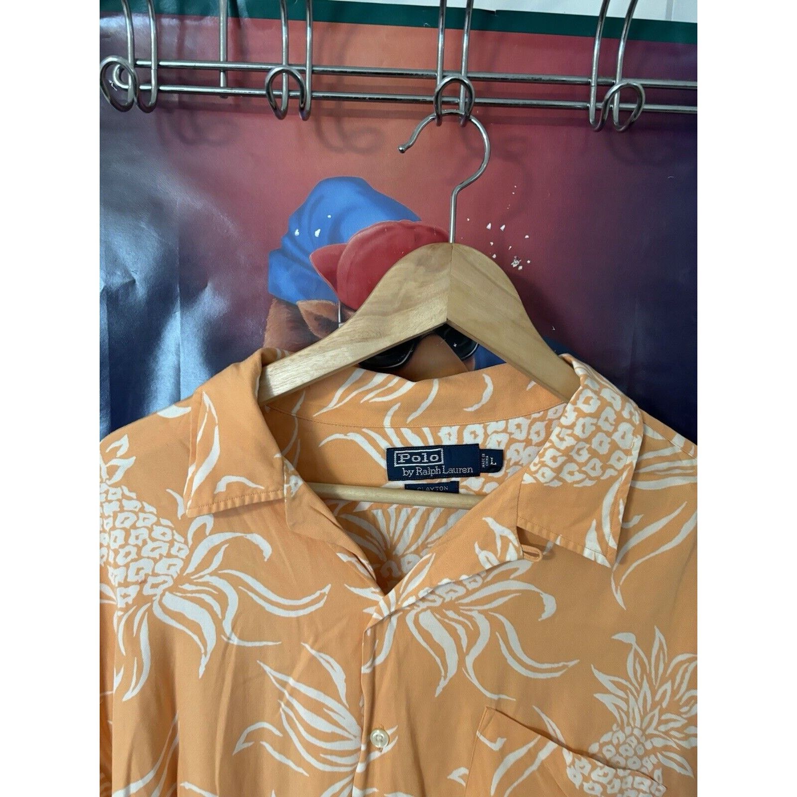 Polo Ralph Lauren Vintage Polo Ralph Lauren Peach Button up Sz Large 90s rare Size US L / EU 52-54 / 3 - 3 Thumbnail