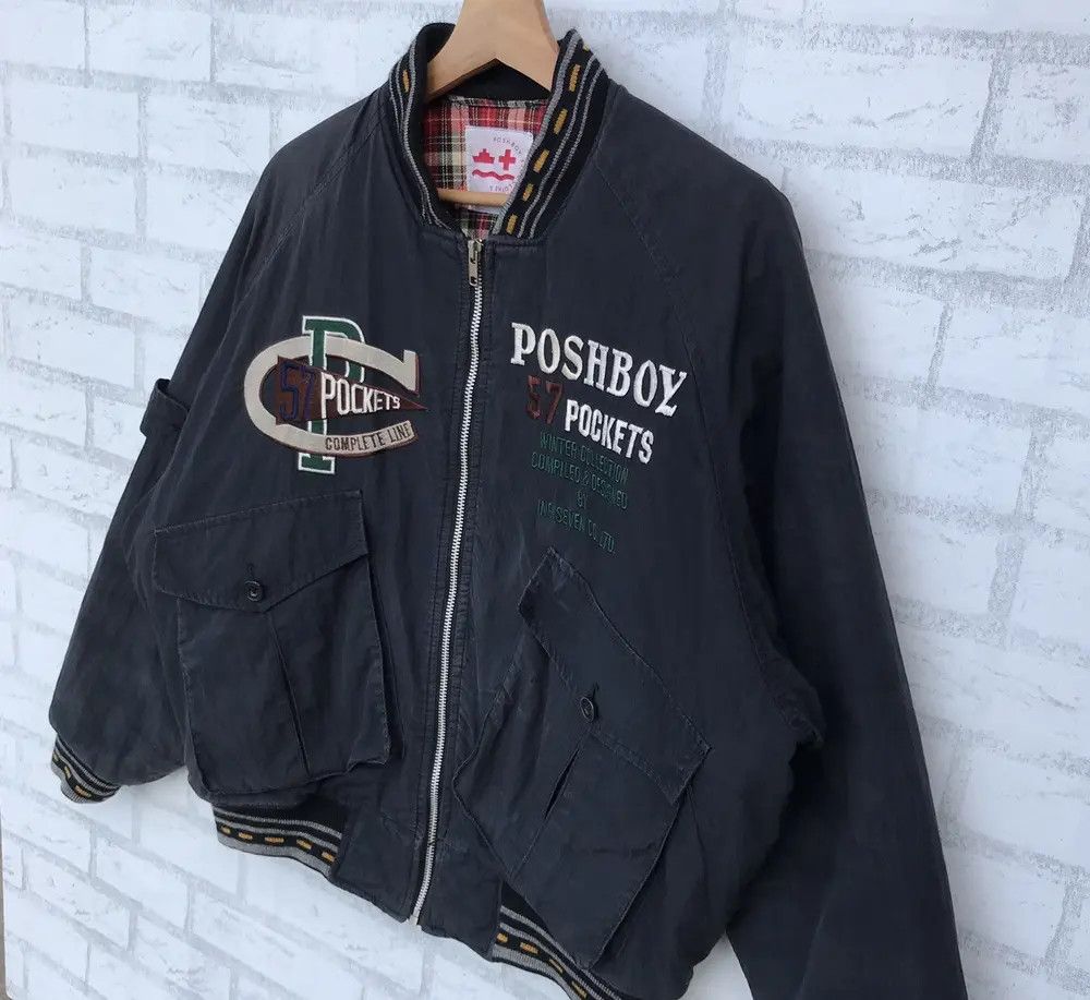 Japanese Brand × Vintage 🔥🔥RARE🔥🔥 VINTAGE 90”s POSHBOY BOMBER JACKET Size US M / EU 48-50 / 2 - 11 Thumbnail