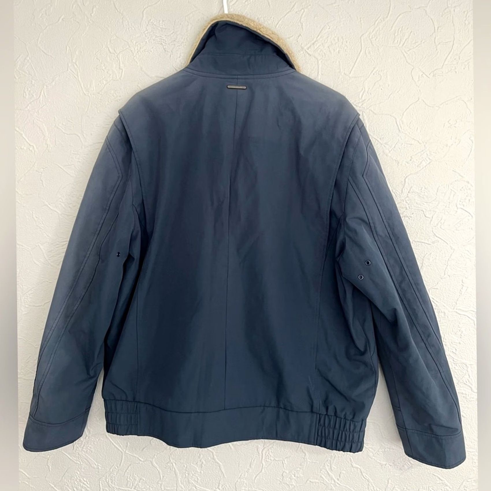 Andrew Marc Andrew Marc Yarmouth Parka Jacket Bomber Jacket Sherpa Size LARGE Blue Men Jacket Size US L / EU 52-54 / 3 - 2 Thumbnail