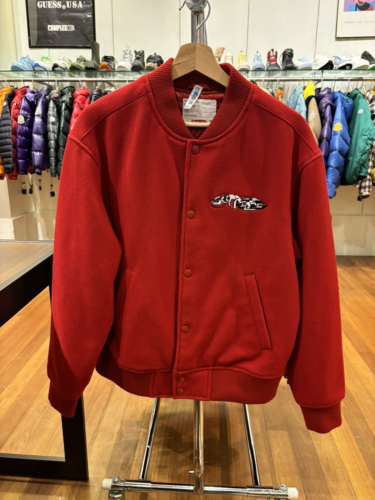 Supreme Supreme Geometric Varsity Jacket Size US S / EU 44-46 / 1 - 1 Thumbnail