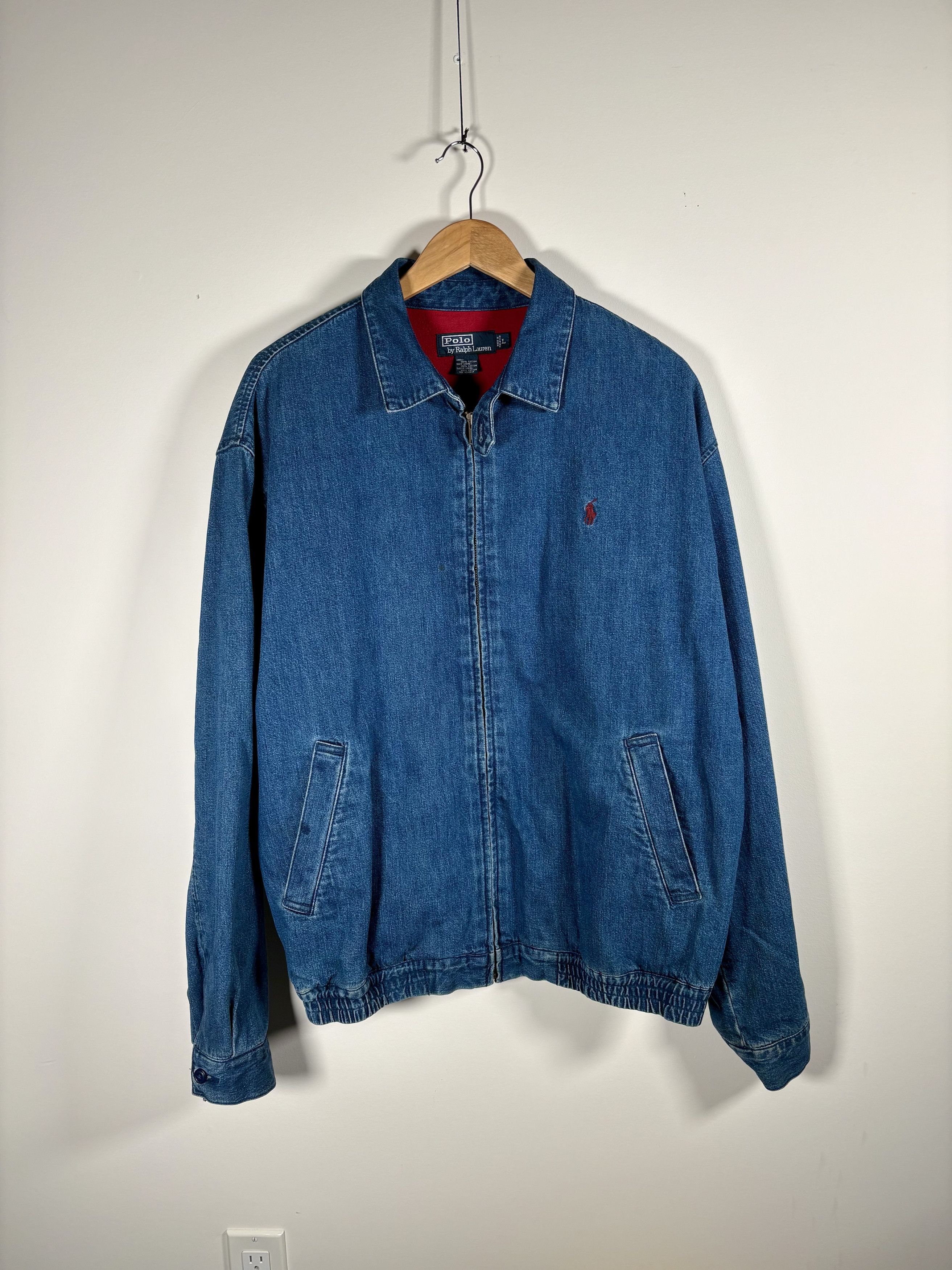 Polo Ralph Lauren Vintage Polo Ralph Lauren 80s Denim Heavy Jacket Size US L / EU 52-54 / 3 - 1 Thumbnail