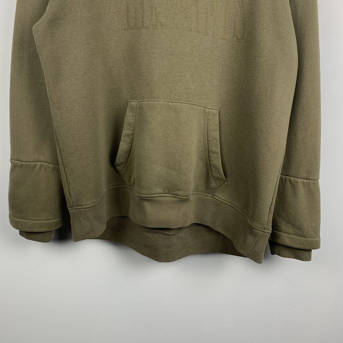 Allsaints Allsaints Big Logo Hoodie Khaki Green Designer Luxury Size XS / US 0-2 / IT 36-38 - 3 Thumbnail