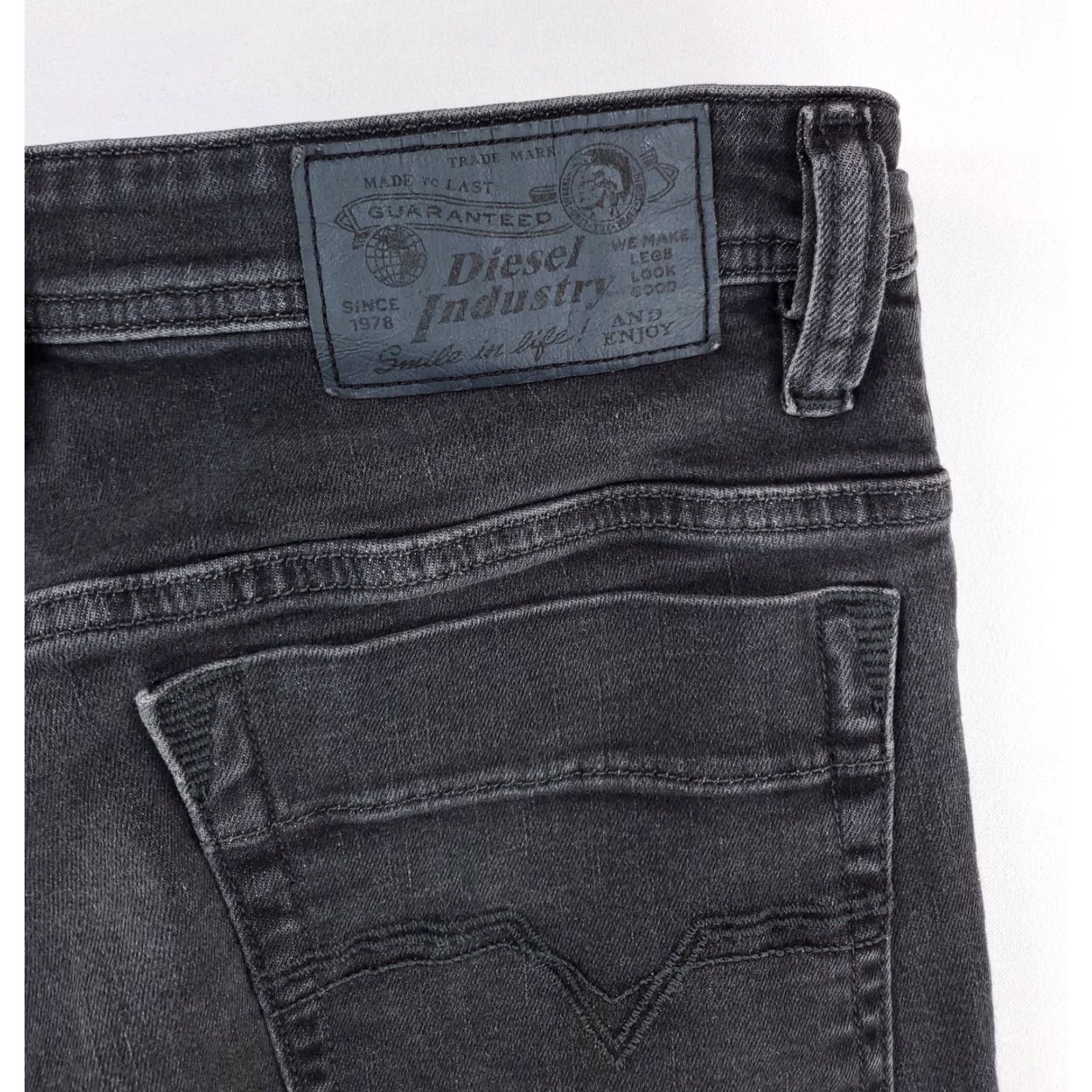 Diesel Diesel Safado-R Regular Slim Straight Black Mens 33 x 31 Slim Straight Jeans Mens 33 Black Size US 33 - 6 Thumbnail