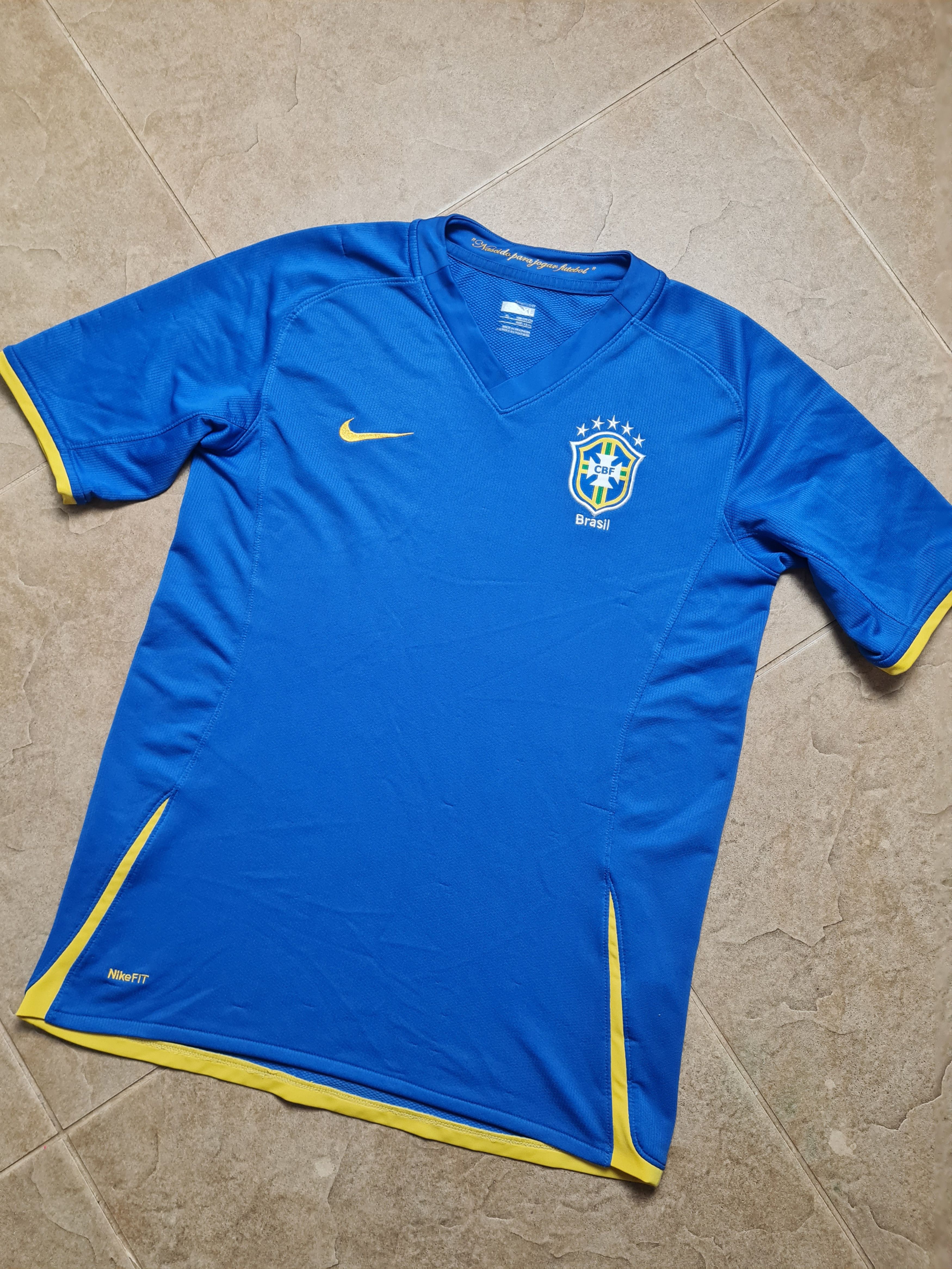 Nike Nike Brasil National Team Soccer Football Blue Jersey Size US S / EU 44-46 / 1 - 3 Thumbnail