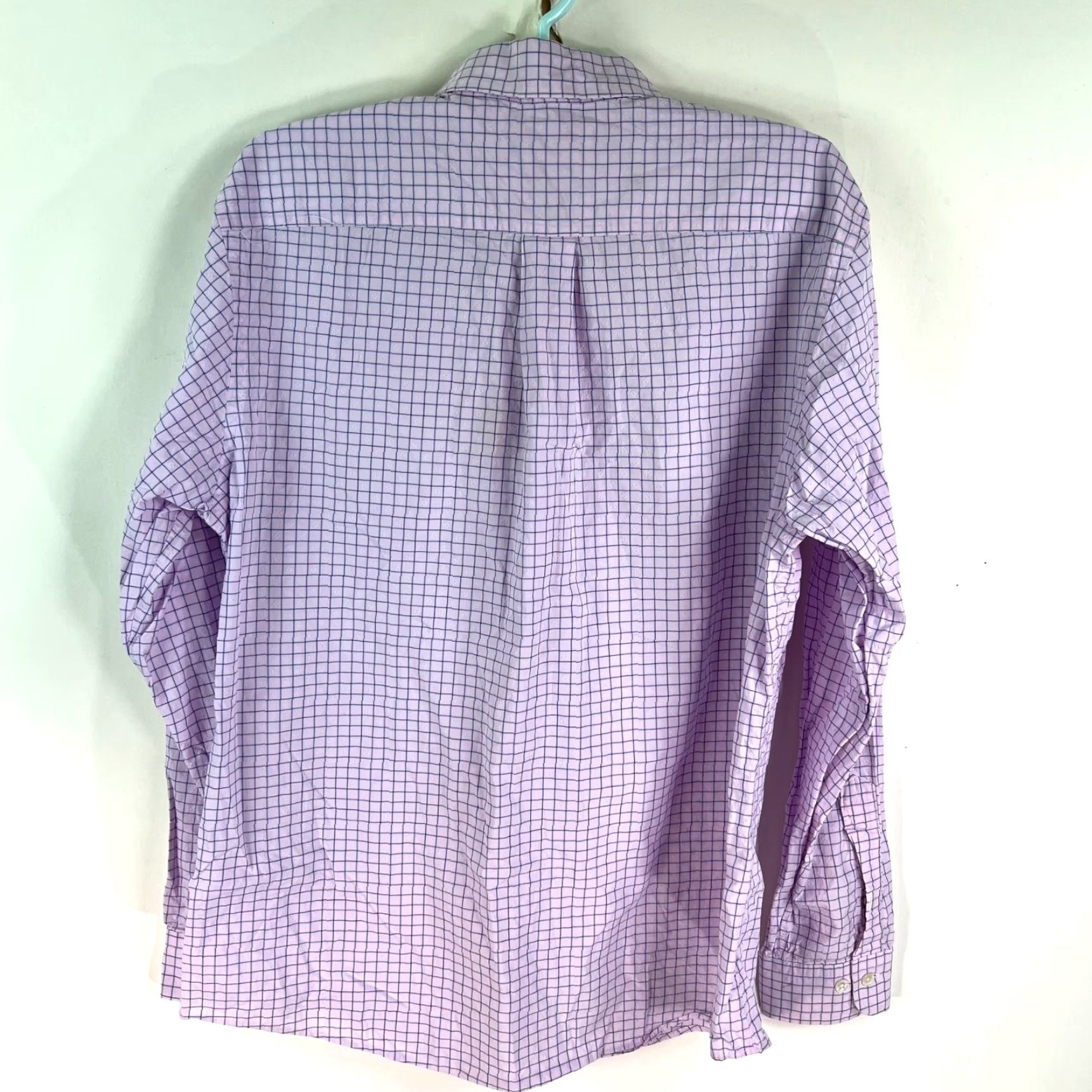 Brooks Brothers VINTAGE Brooks Brothers Button-Up Shirt Mens Regular Purple Check Embossed Print N/A Size US M / EU 48-50 / 2 - 5 Thumbnail