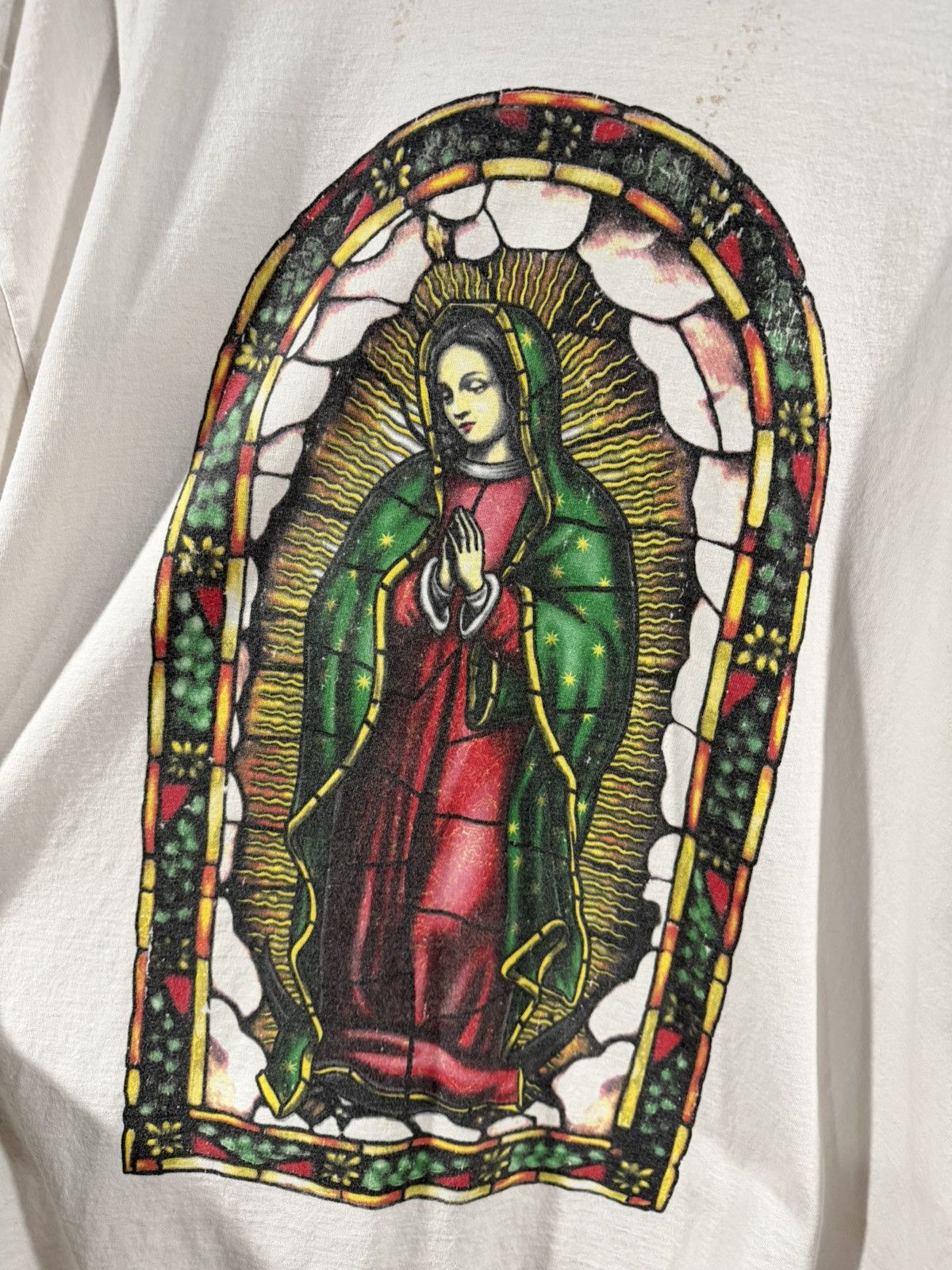 Vintage 2000s Y2K Vintage Virgin of Guadalupe Jesus Grunge Tee XXL Size US XXL / EU 58 / 5 - 3 Thumbnail