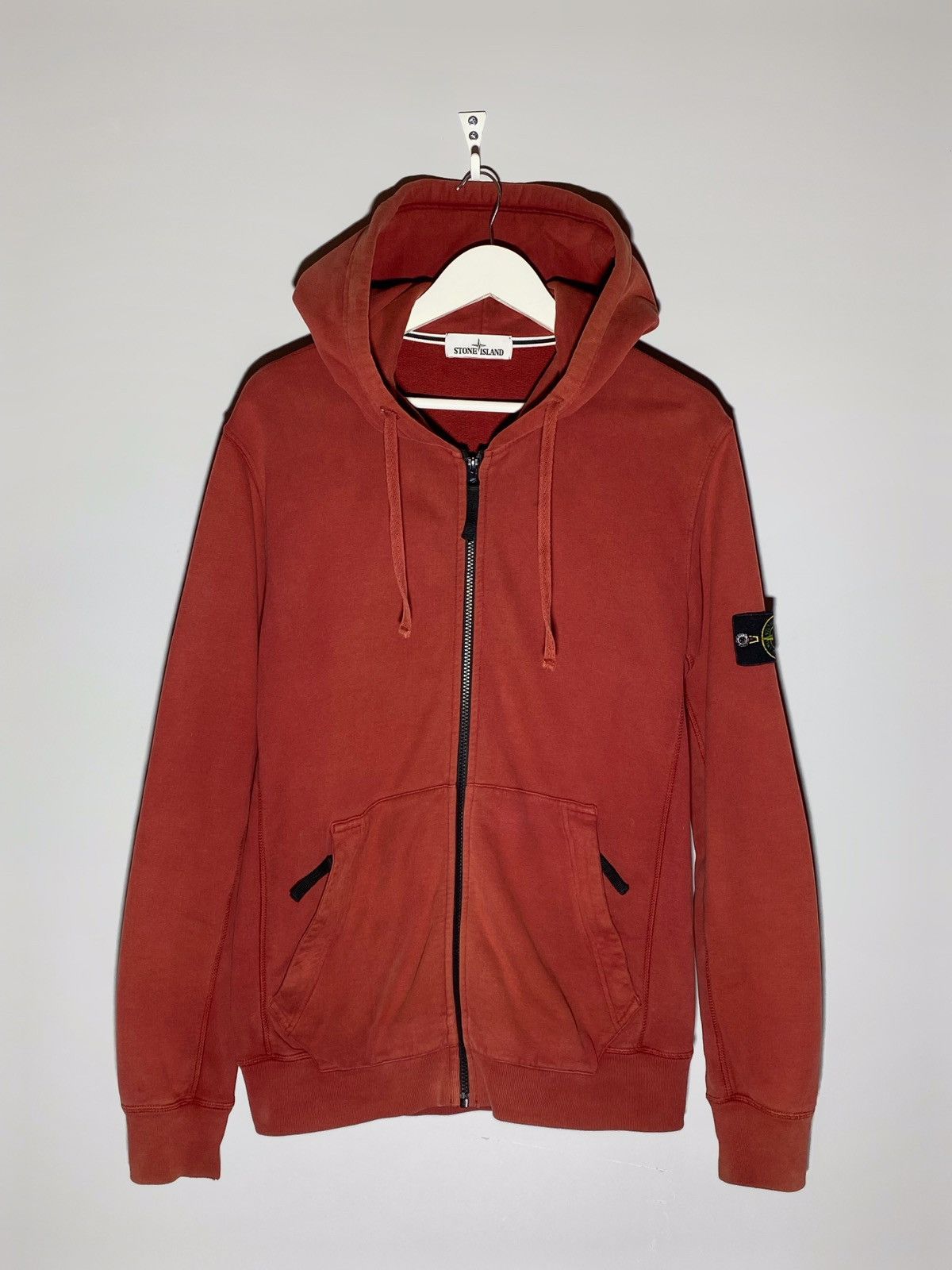 Stone Island Zip Hoodie Mens Streetwear Hype Casual Style