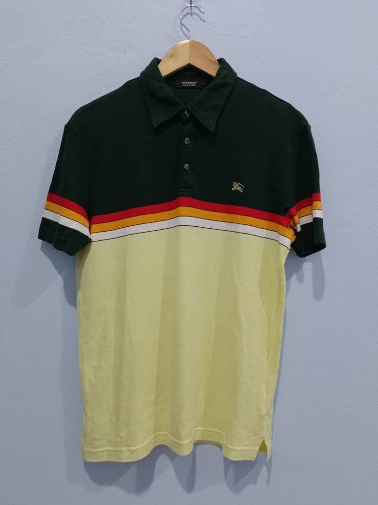 Burberry RARE BURBERRY BLACK LABEL MULTICOLOR COLLAR STRIPES SHIRT Size US M / EU 48-50 / 2 - 1 Thumbnail