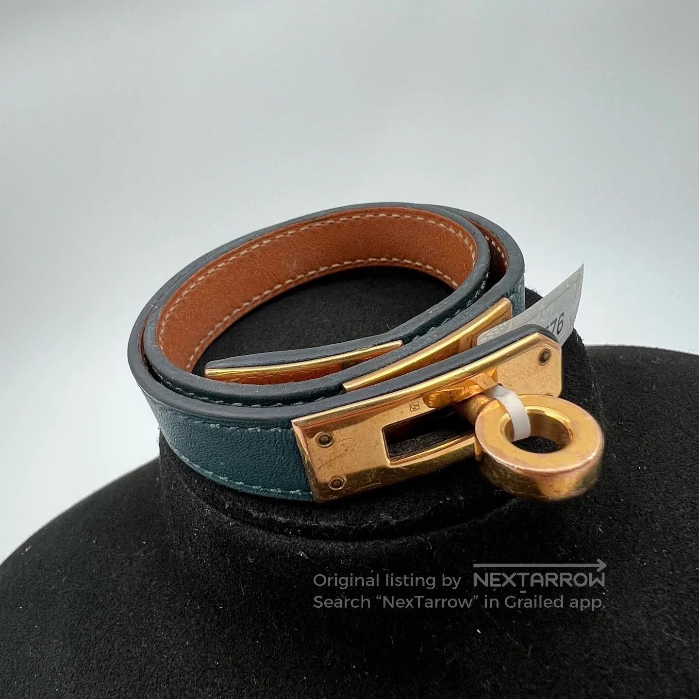 Hermes Hermes Kelly Blue Double-Circle Bracelet Size ONE SIZE - 1 Thumbnail
