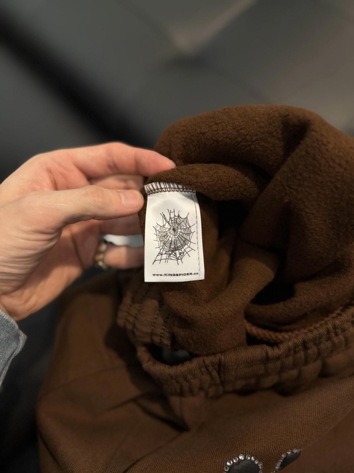Sp5der Size S - Sp5der Worldwide Brown Crystal Sweatpants Spider Size US 30 / EU 46 - 10 Thumbnail