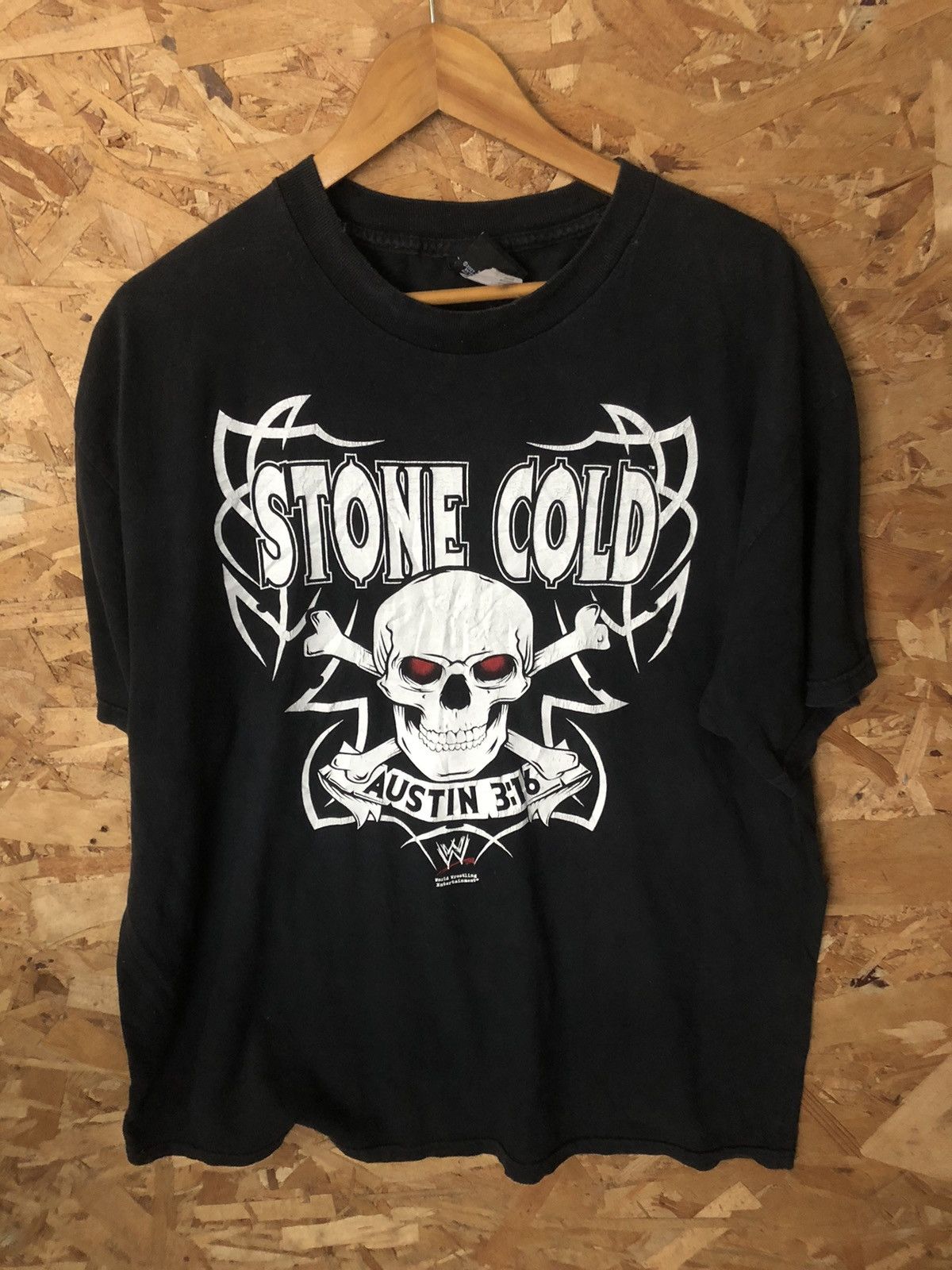 Vintage × WWE × WWF WWE x STONE COLD Size US L / EU 52-54 / 3 - 1 Thumbnail