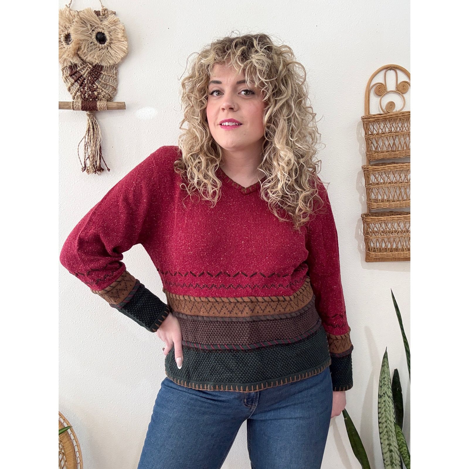 Other Y2K Cozy Chunky Knit Sweater Size XL / US 12-14 / IT 48-50 - 1 Thumbnail