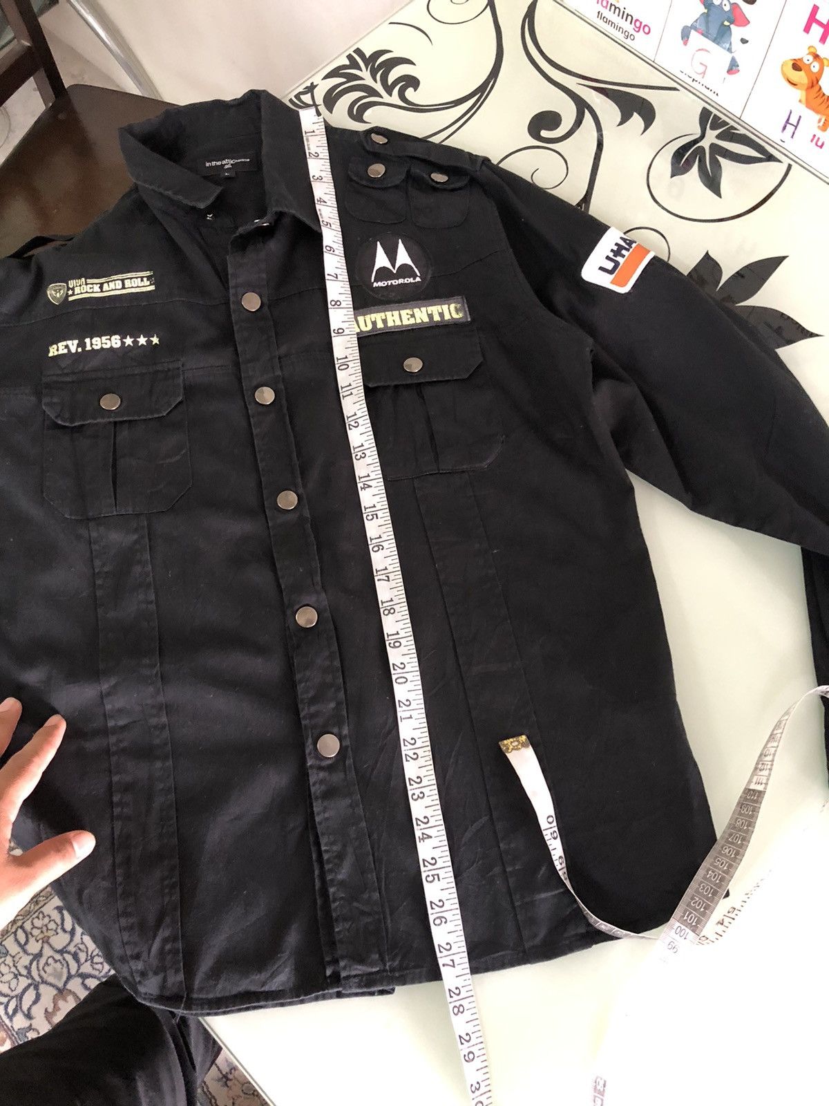 If Six Was Nine Rare❗️In The Attic Homme Punk Multi Patches Shirt Size US L / EU 52-54 / 3 - 24 Thumbnail