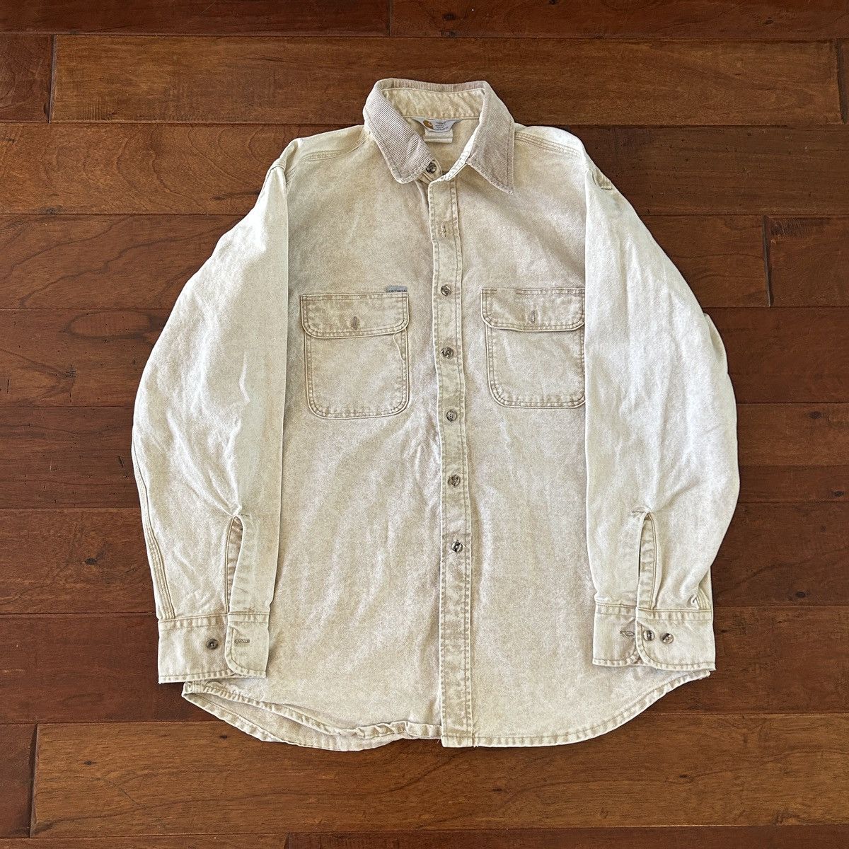 Carhartt Vintage carhartt faded distressed button down Shacket Size US XL / EU 56 / 4 - 1 Thumbnail