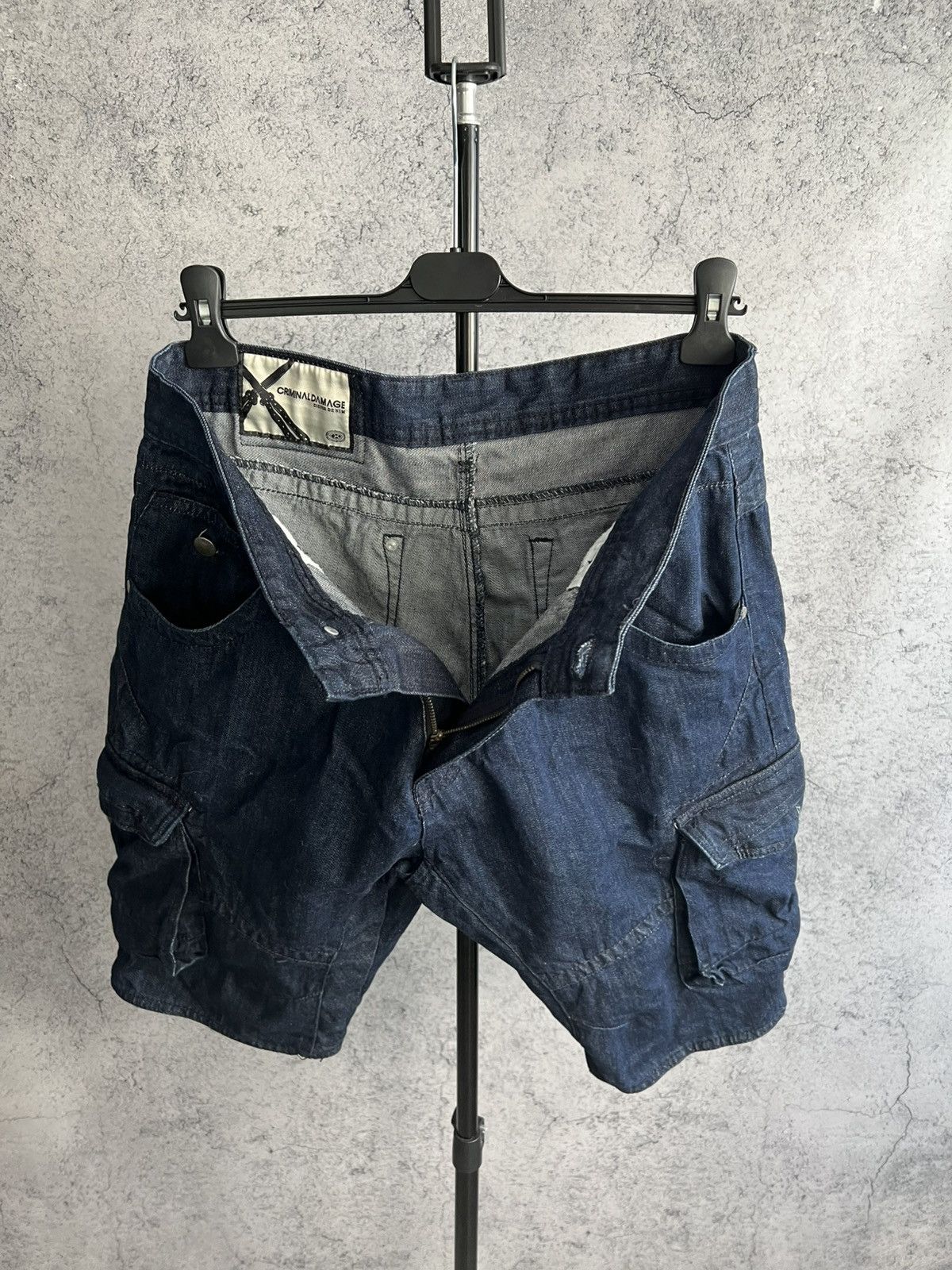 Criminal Damage Criminal Damage Cargo Denim Shorts Casual Blue Size 34 Size US 34 / EU 50 - 12 Thumbnail