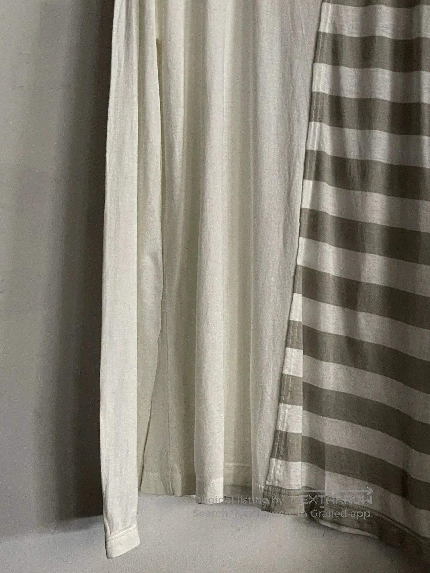 Yohji Yamamoto striped long sleeve base shirt. Size US M / EU 48-50 / 2 - 5 Thumbnail