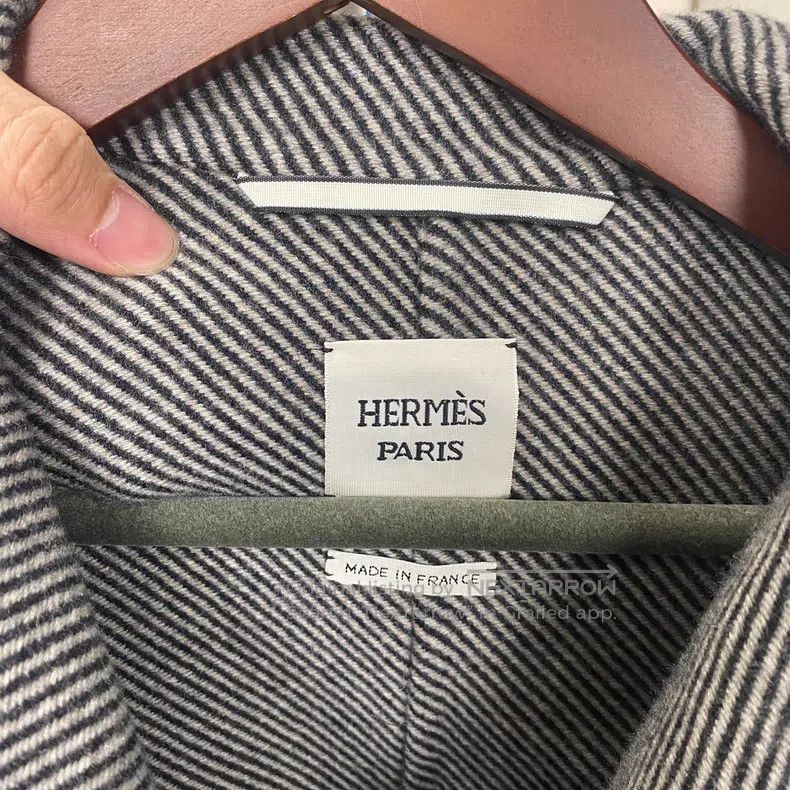 Hermes Hermes Plaid Collar Cashmere Blazer Size XXS / US 00 / IT 34 - 3 Thumbnail