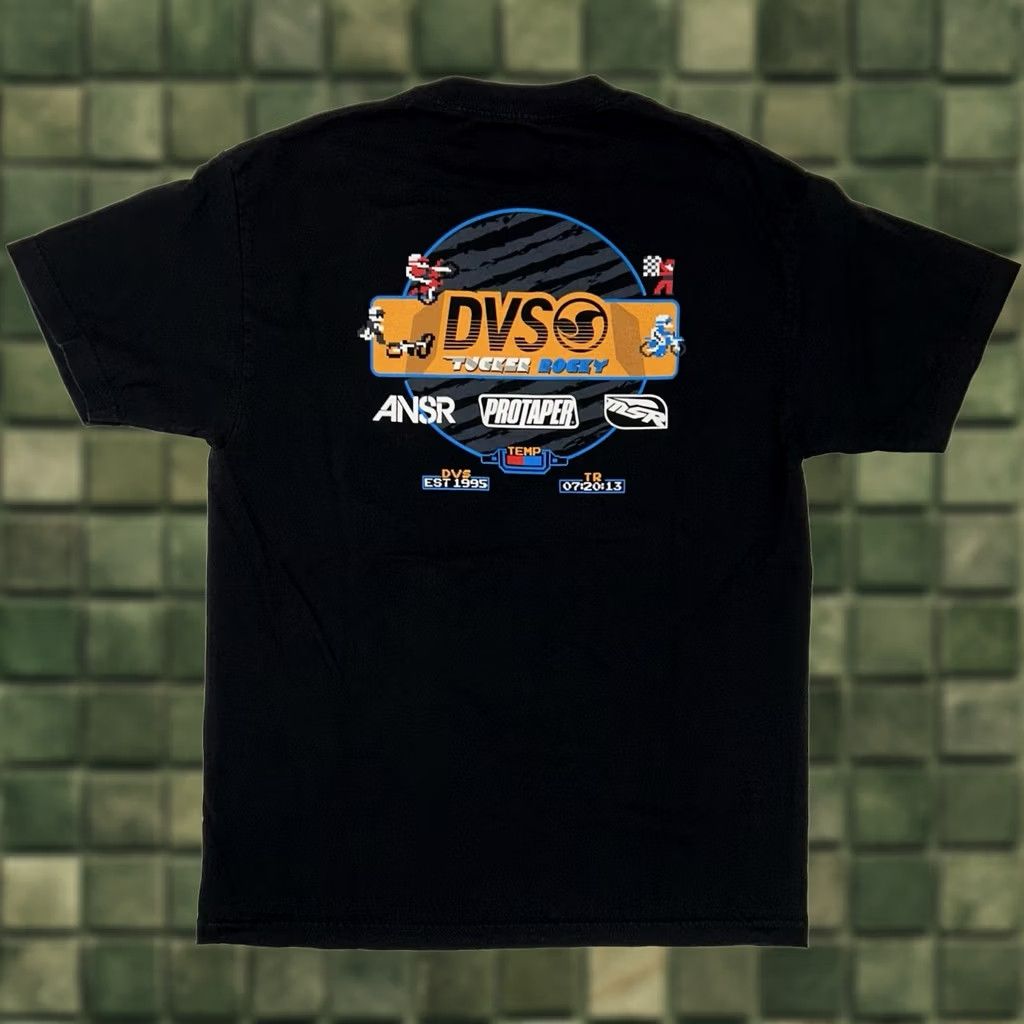 Vintage DVS Tucker Rogey ANSR PROTAPER MAR Motorcycle Dirt Bike 2013 Tee Large Black Men's Size US L / EU 52-54 / 3 - 1 Thumbnail