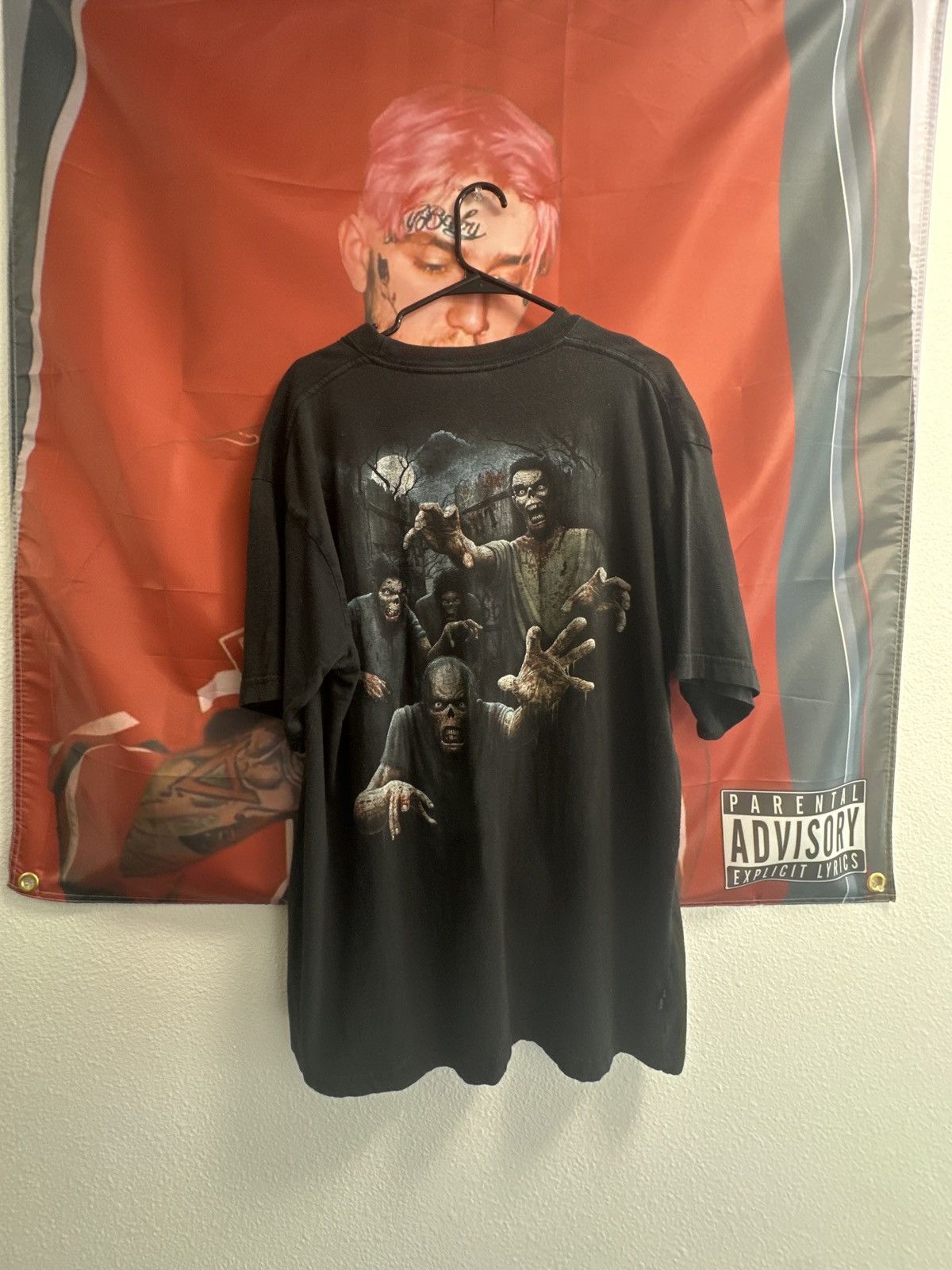 Vintage Zombie Biker t-shirt Size US XXL / EU 58 / 5 - 2 Thumbnail