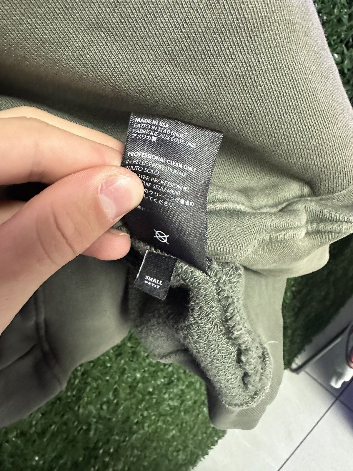 Amiri Amiri Olive Collegiate Logo Hoodie Size US S / EU 44-46 / 1 - 5 Thumbnail