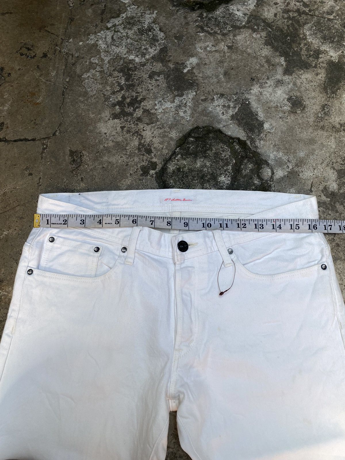 NANO universe Nano Universe Sartoria Denim Slim Cut White Selvedge Size US 33 - 8 Thumbnail