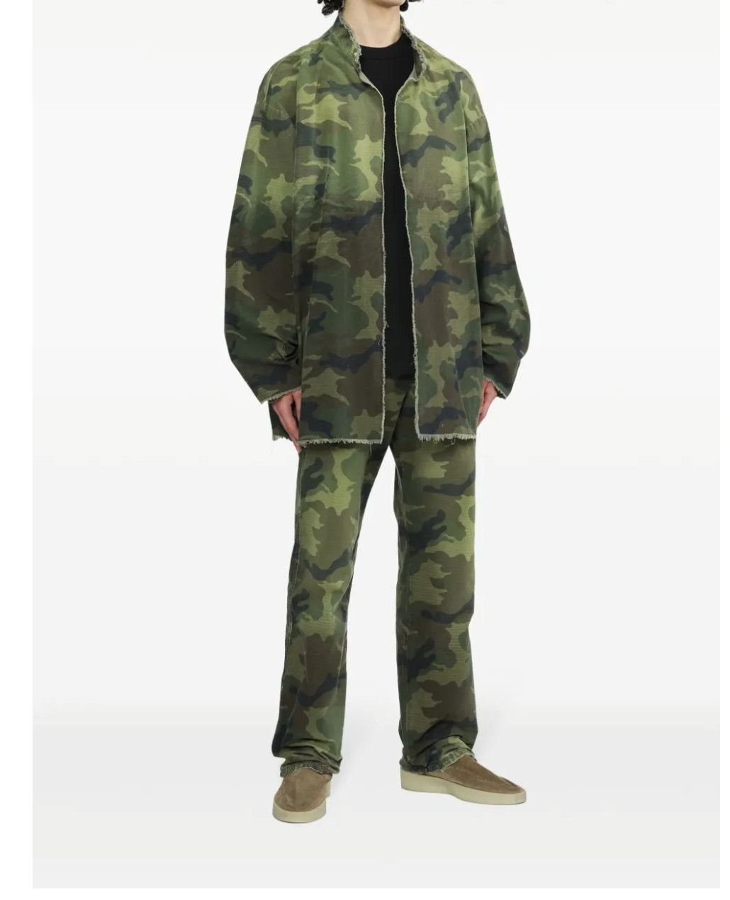 424 424 Camouflage Distressed Oversized Jacket Size US L / EU 52-54 / 3 - 13 Thumbnail