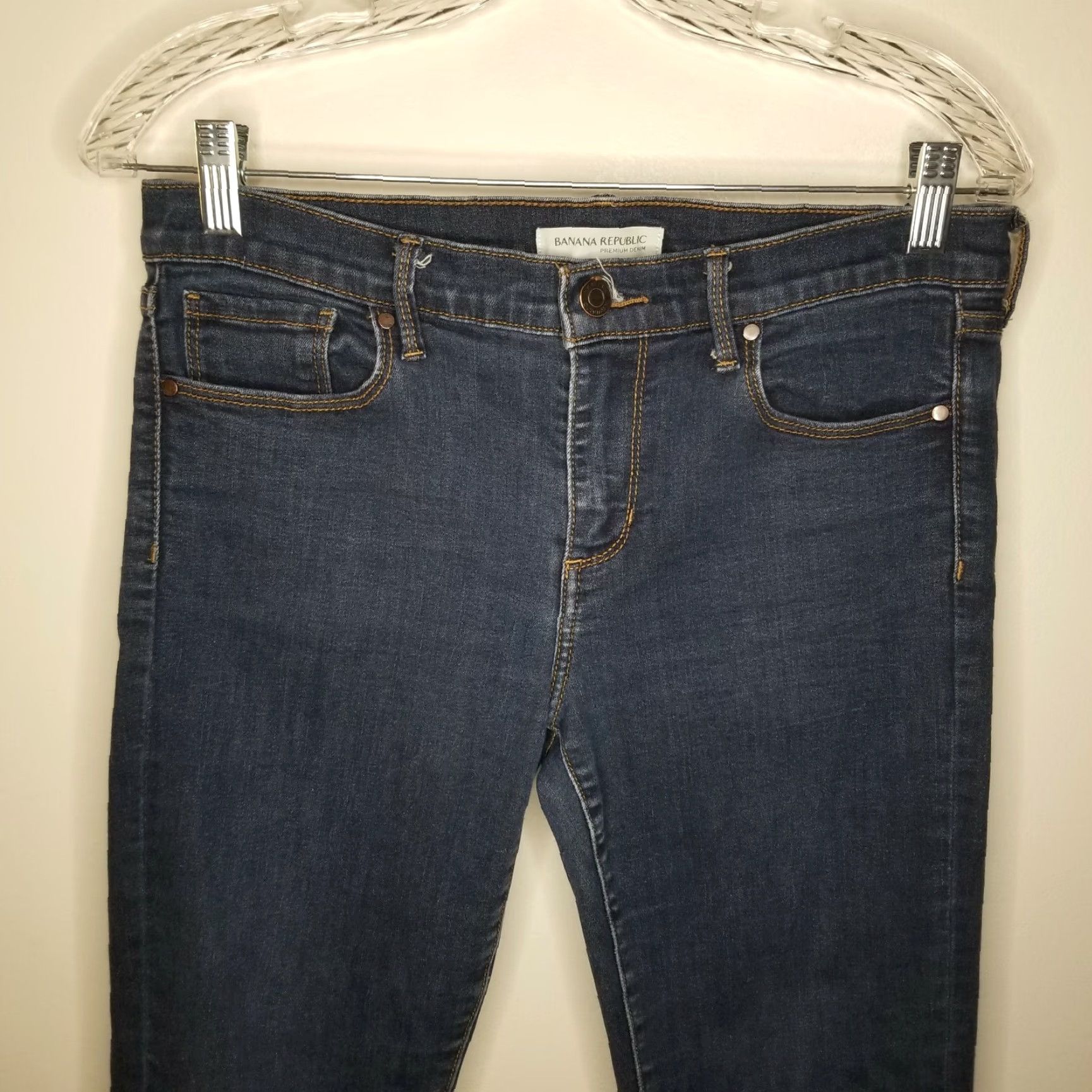 Banana Republic Banana Republic Jeans Skinny Womens Blue 29 Size 29 Regular Waist 31 Inseam 29.5 Blue Denim Girls? Size 29" - 2 Thumbnail